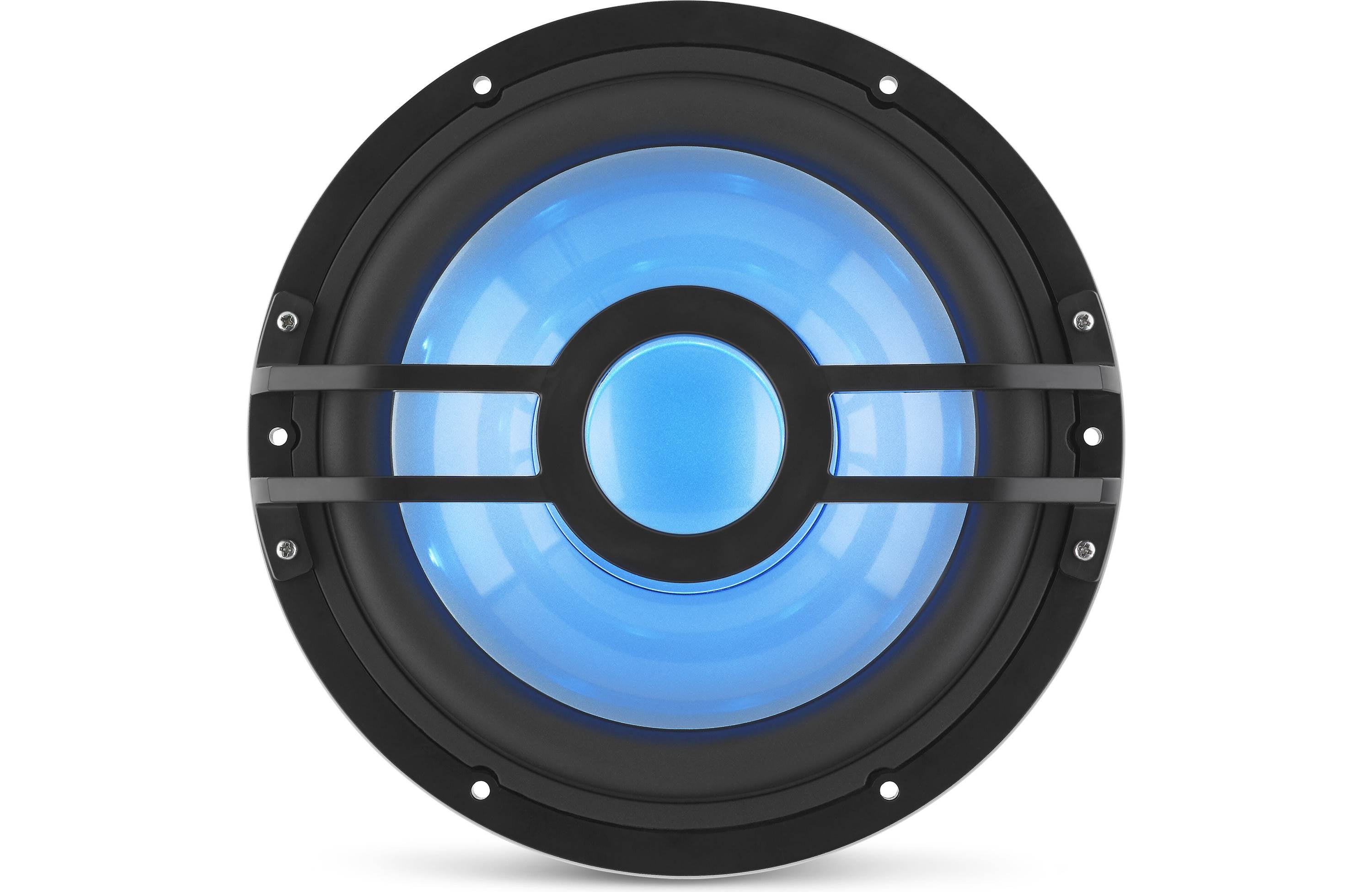 Clarion CMSP-101RGB 10-inch 4-Ohm Infinite Baffle Marine Subwoofer with RGB Lighting