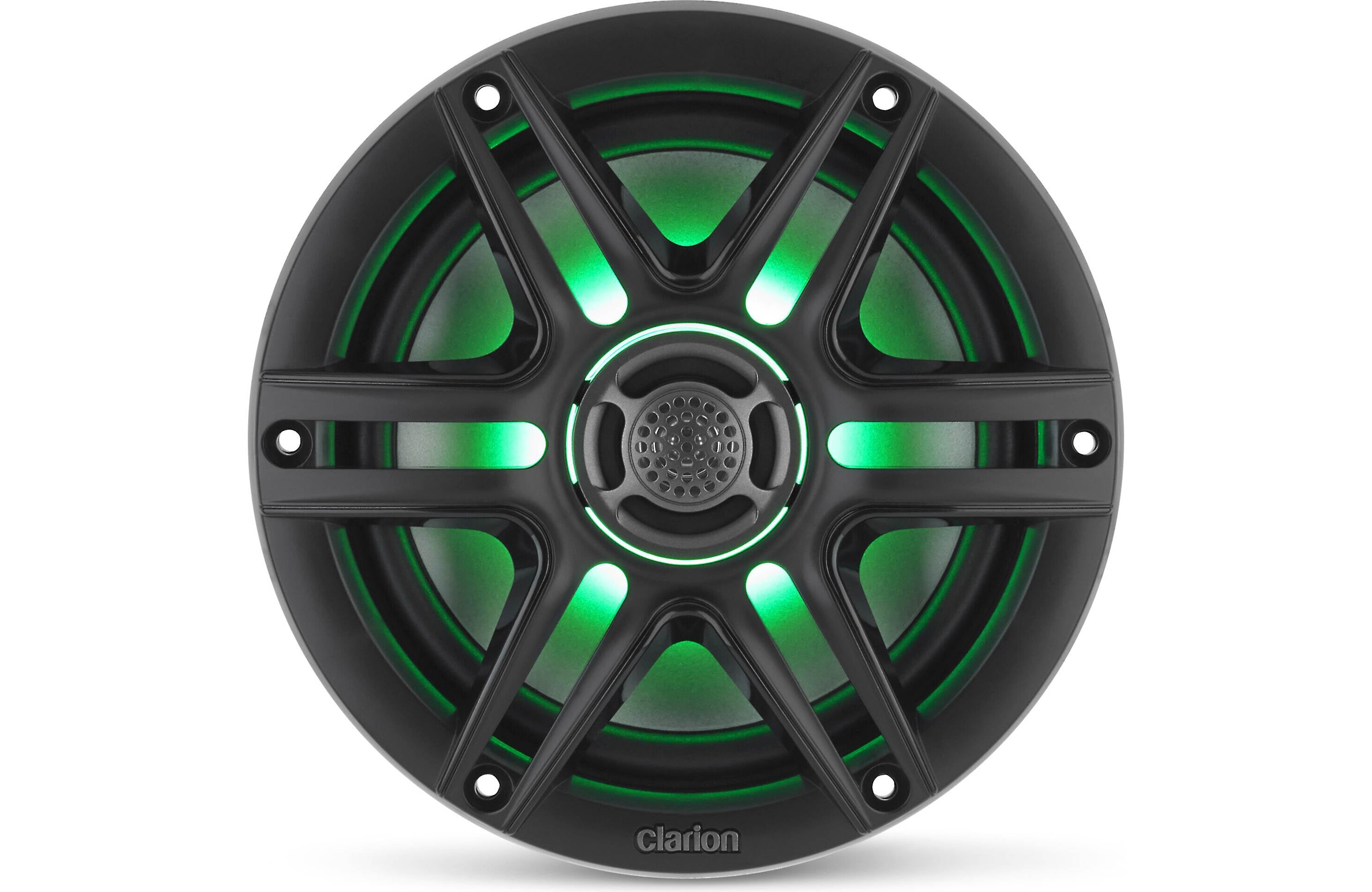 Clarion GR10BT + x2 Pair CMS-651RGB-SWB 6.5" Marine Speakers with LEDS Bundle