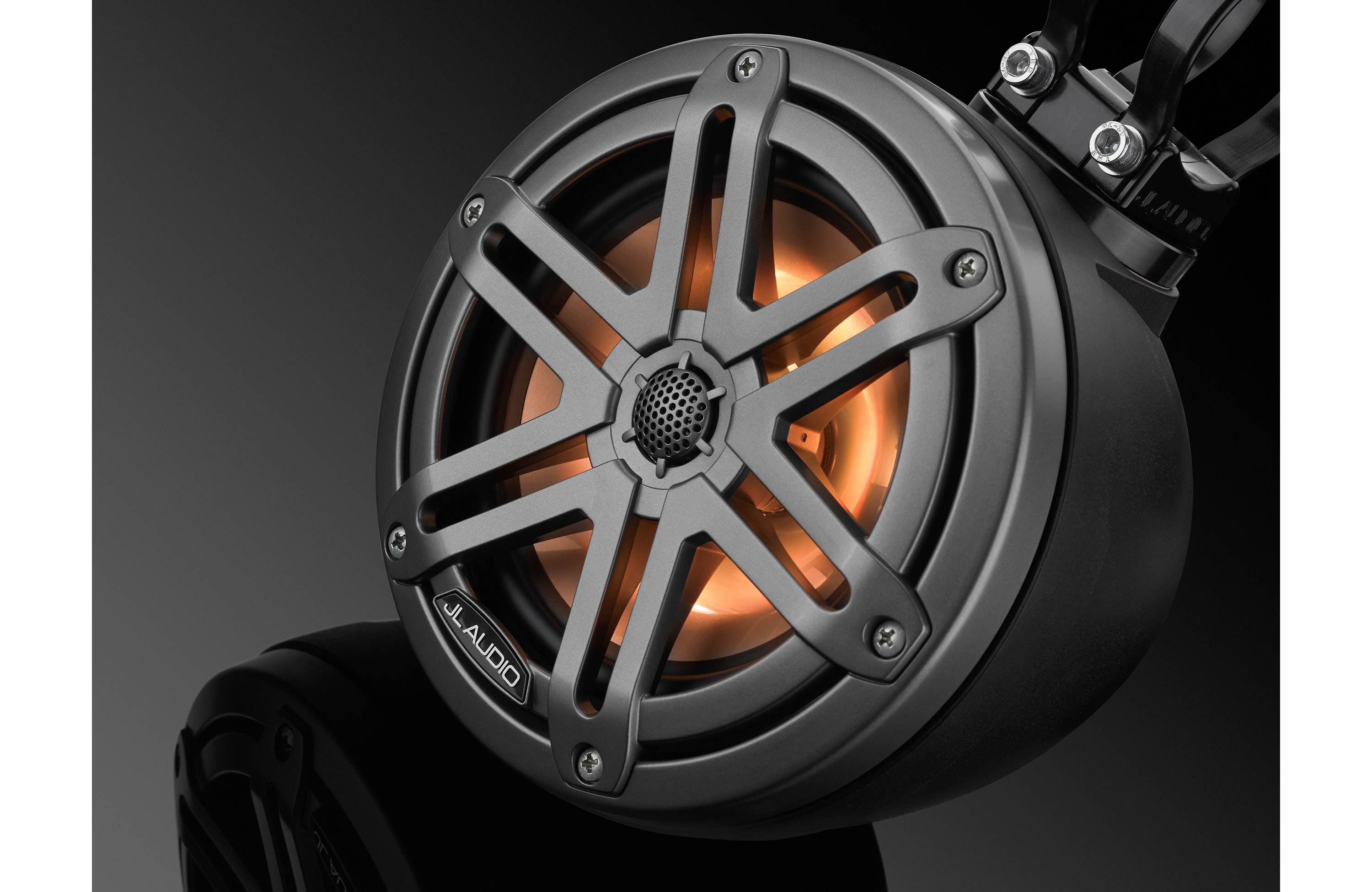 JL Audio M3-650VEX-MB-S-GM-I 6.5" Premium Enclosed Coaxial Tower Speaker System with RGB