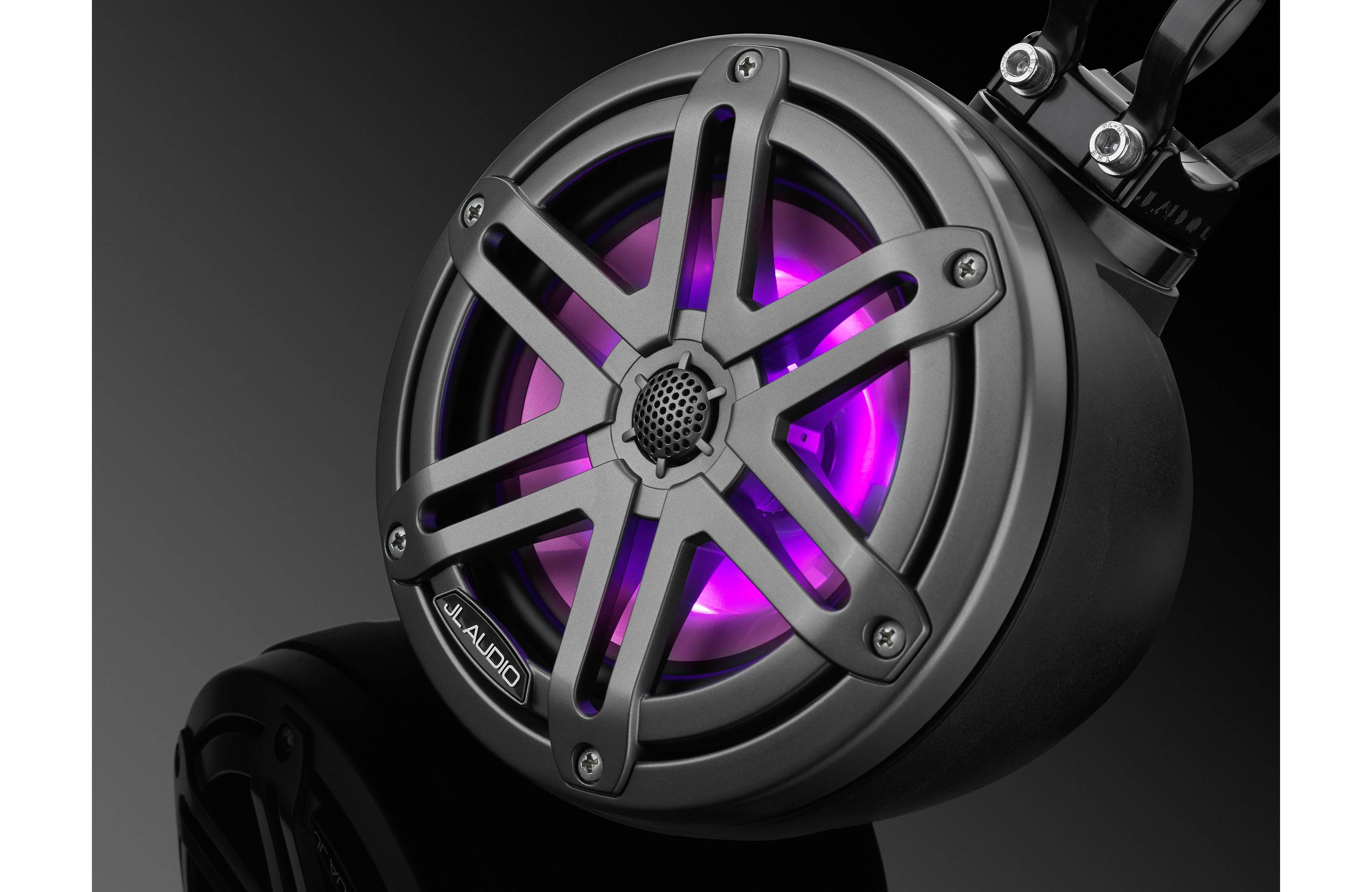 JL Audio M3-650VEX-MB-S-GM-I 6.5" Premium Enclosed Coaxial Tower Speaker System with RGB