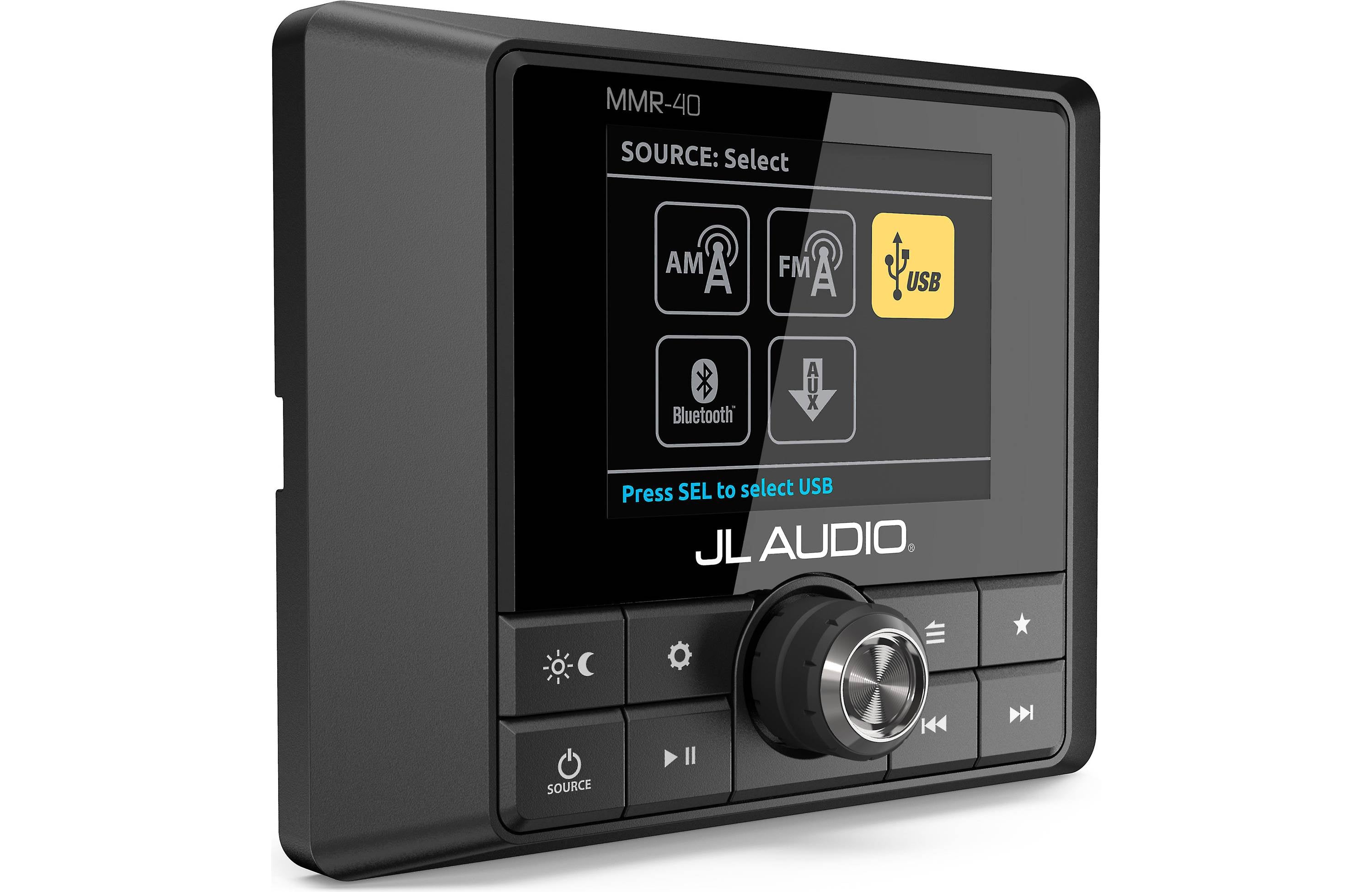 JL Audio MMR-40 Wired Full-Function NMEA 2000 Network Controller with Full-Color LCD Display for use with MediaMaster