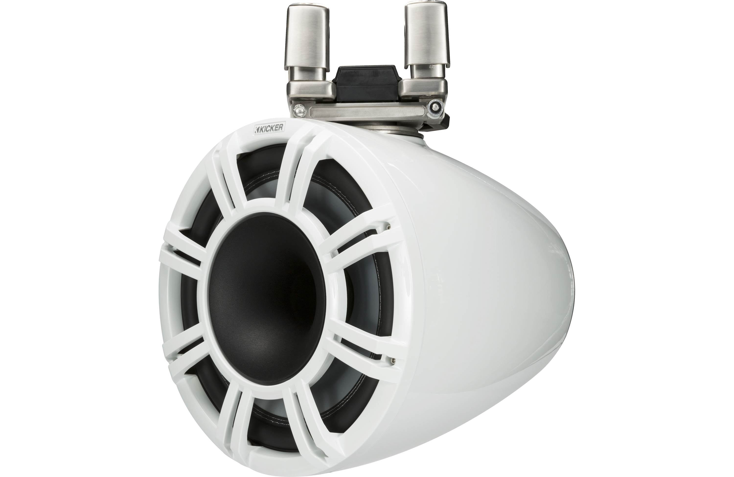 Kicker 44KMTC114W 1 Pair + 45KM654L 1 Pair + 48KMA6006 Amp + FREE 41KMLC Remote Marine Bundle