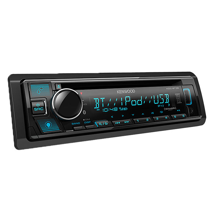 Kenwood KDC-BT35 1-DIN CD Car Stereo Receiver + SiriusXM SXV300v1 Tuner Bundle