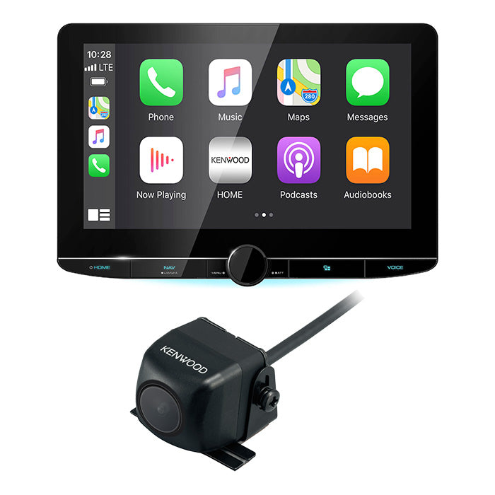 Kenwood DNR1007XR 10.1" Multimedia Receiver and CMOS-130 Rear View Camera