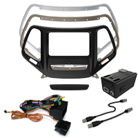 iDat-aLink KIT-CHK1 CHK1 Dash Kit, USB box and T-harness for 2014 and up Jeep Cherokee - Freeman's Car Stereo