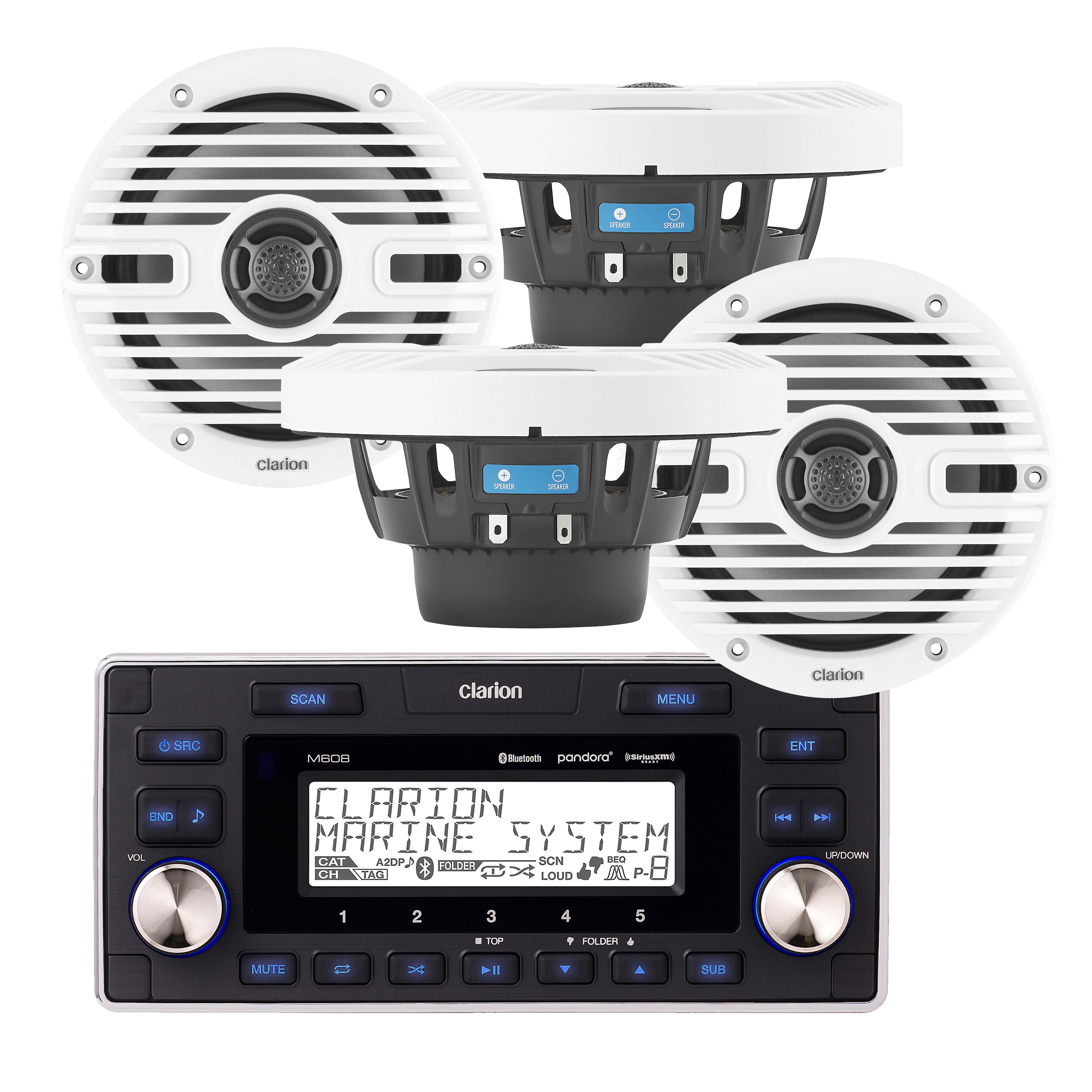 Clarion M608 Multizone Marine Digital Media Receiver With, 53 OFF