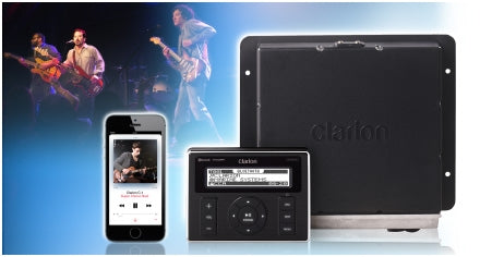 Clarion CMS20 Marine Black Box Digital Media Receiver with Watertight Commander