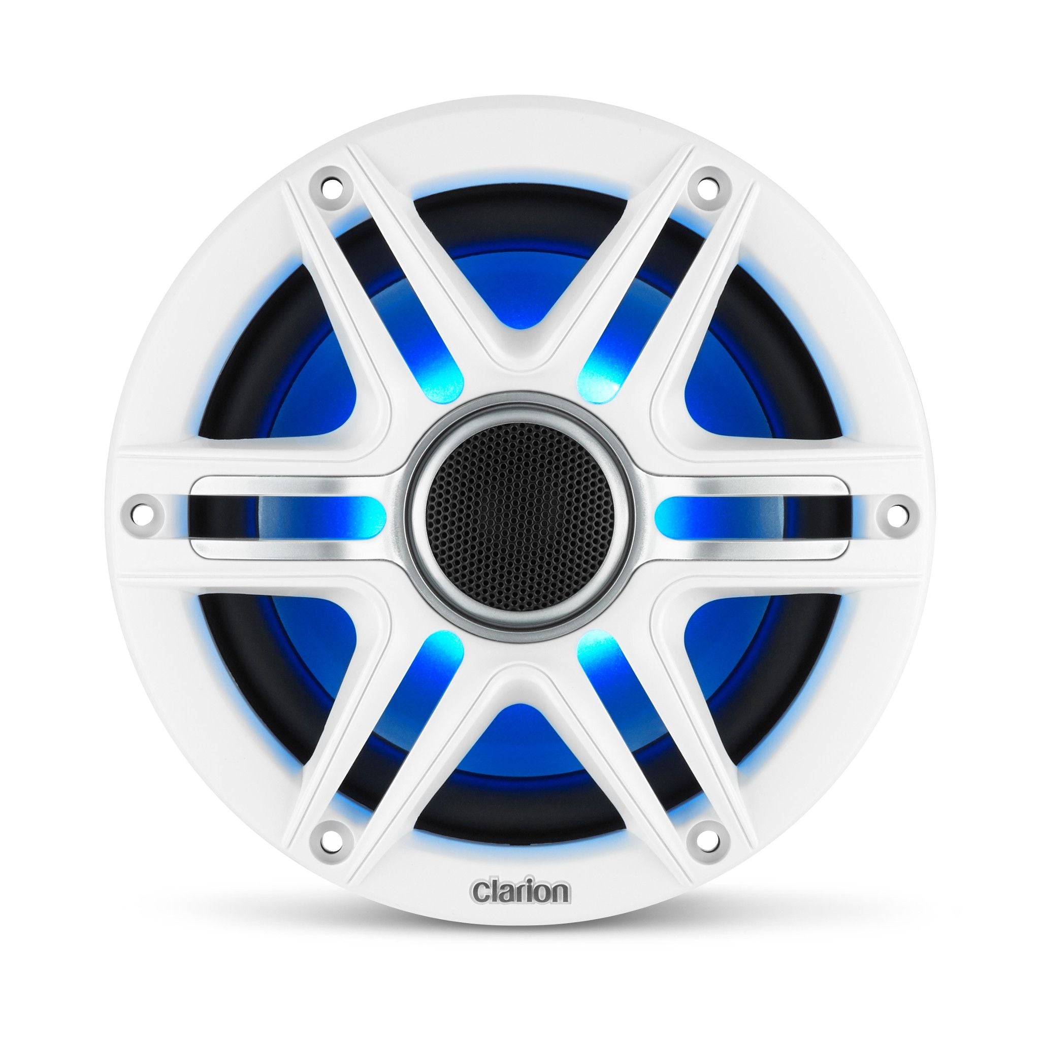 Clarion M508 1-DIN + CMSP-651RGB-SWG x2 Pairs 6.5" Marine Speakers Bundle