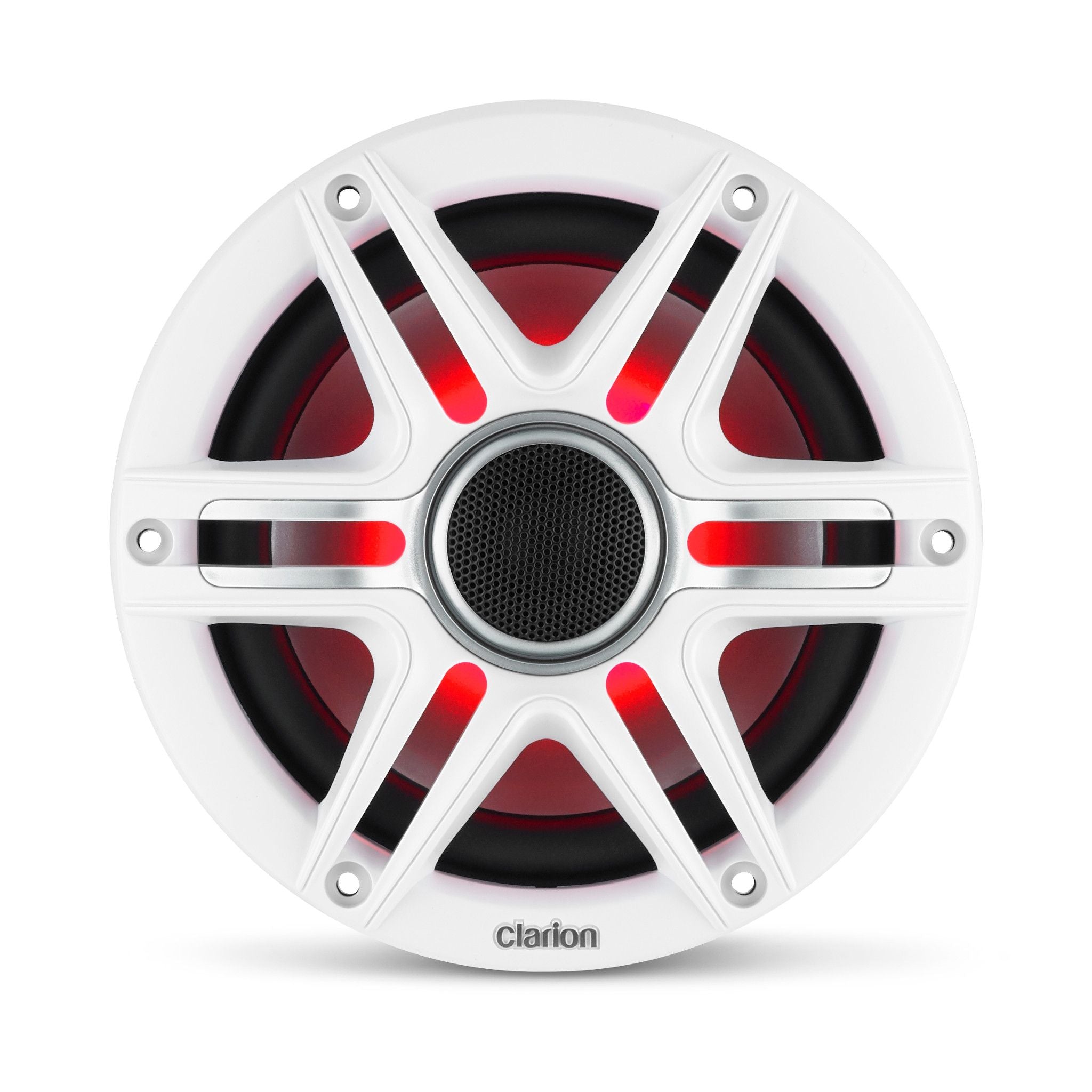 Clarion M508 1-DIN + CMSP-651RGB-SWG x2 Pairs 6.5" Marine Speakers Bundle