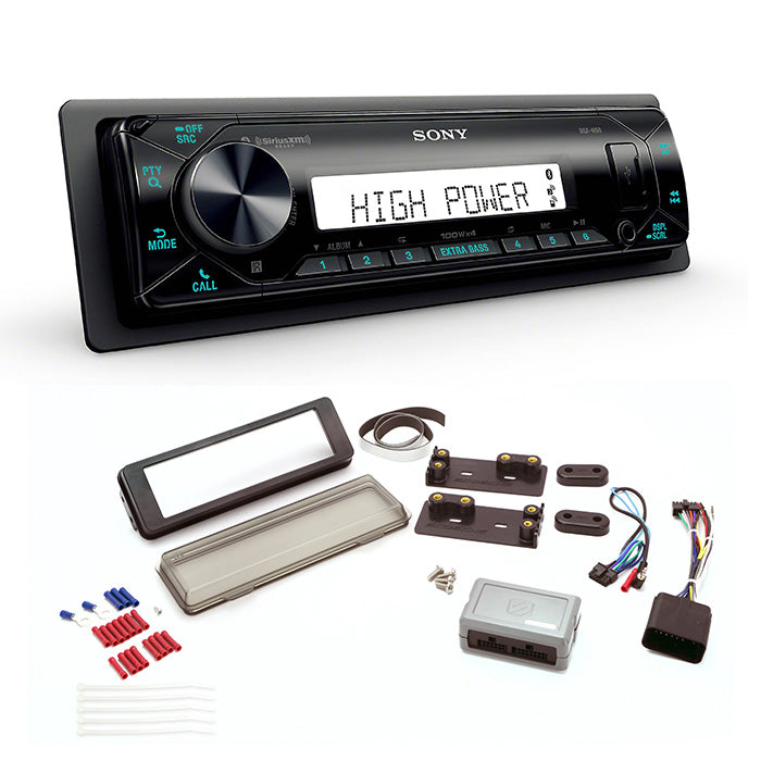 Sony DSX-M80 Radio + Scosche HD9813BN Dash Kit for Harley Davidson