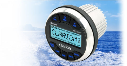 Clarion GR10BT Marine USB / MP3 / WMA Receiver With Built-In Bluetooth