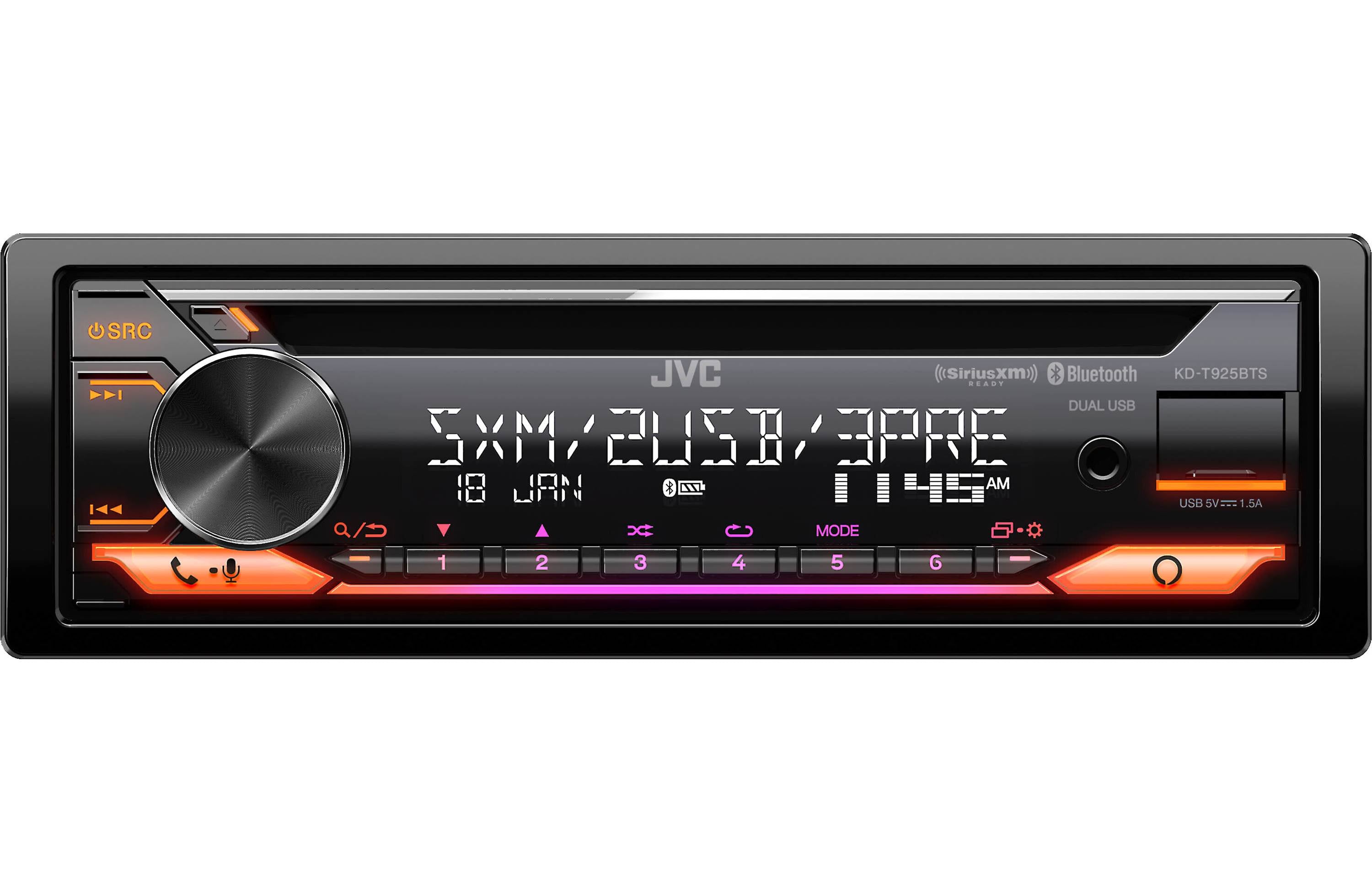 JVC KD-T925BTS 1-DIN CD Car Stereo Receiver
