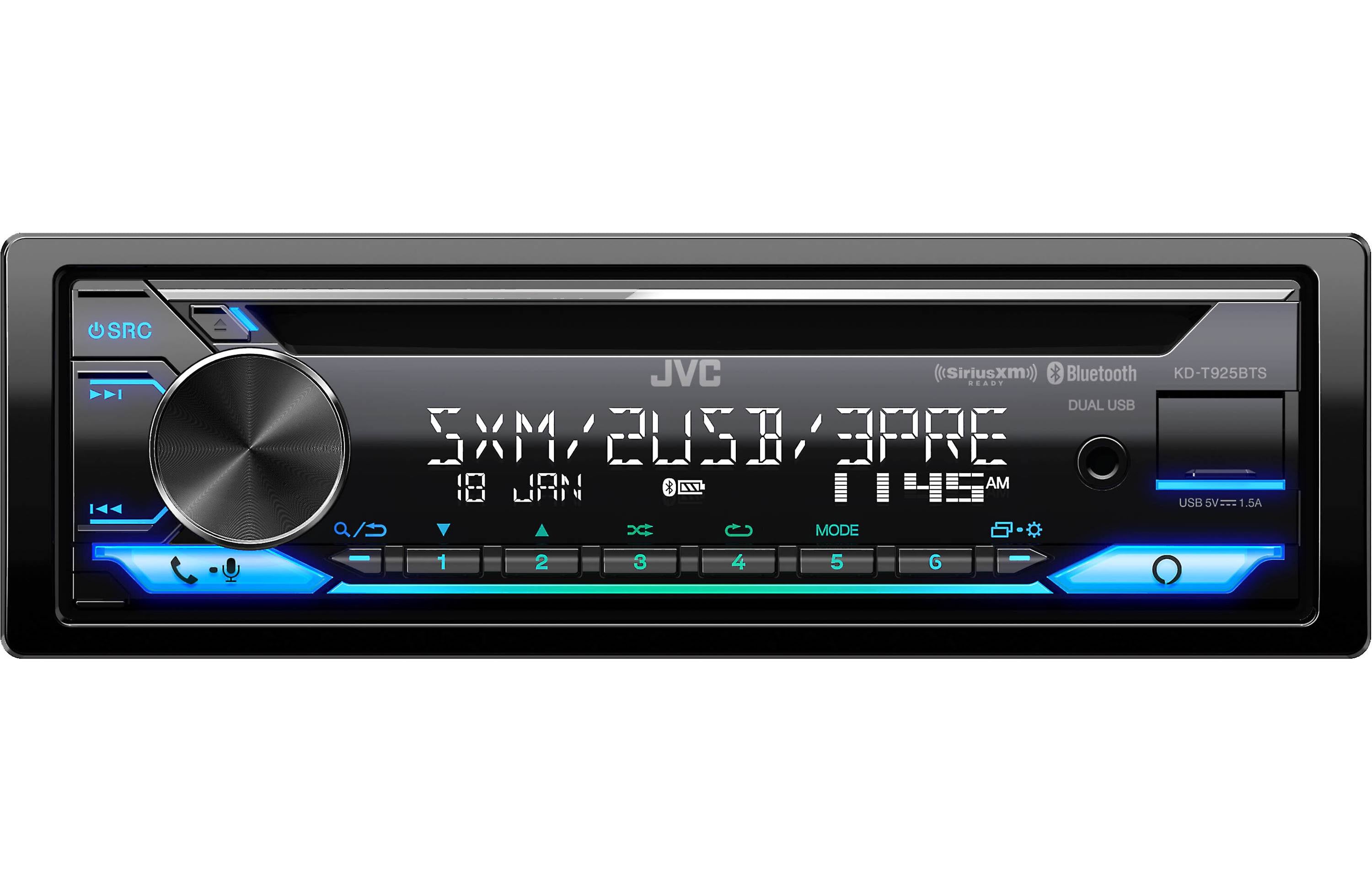 JVC KD-T925BTS 1-DIN CD Car Stereo Receiver