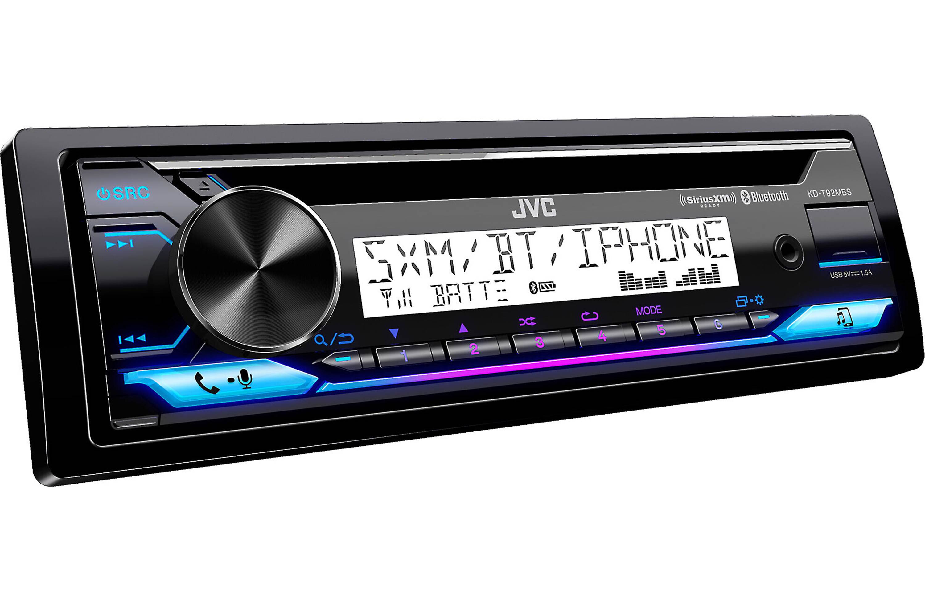 JVC KD-T92MBS CD 1-DIN Marine Stereo Receiver