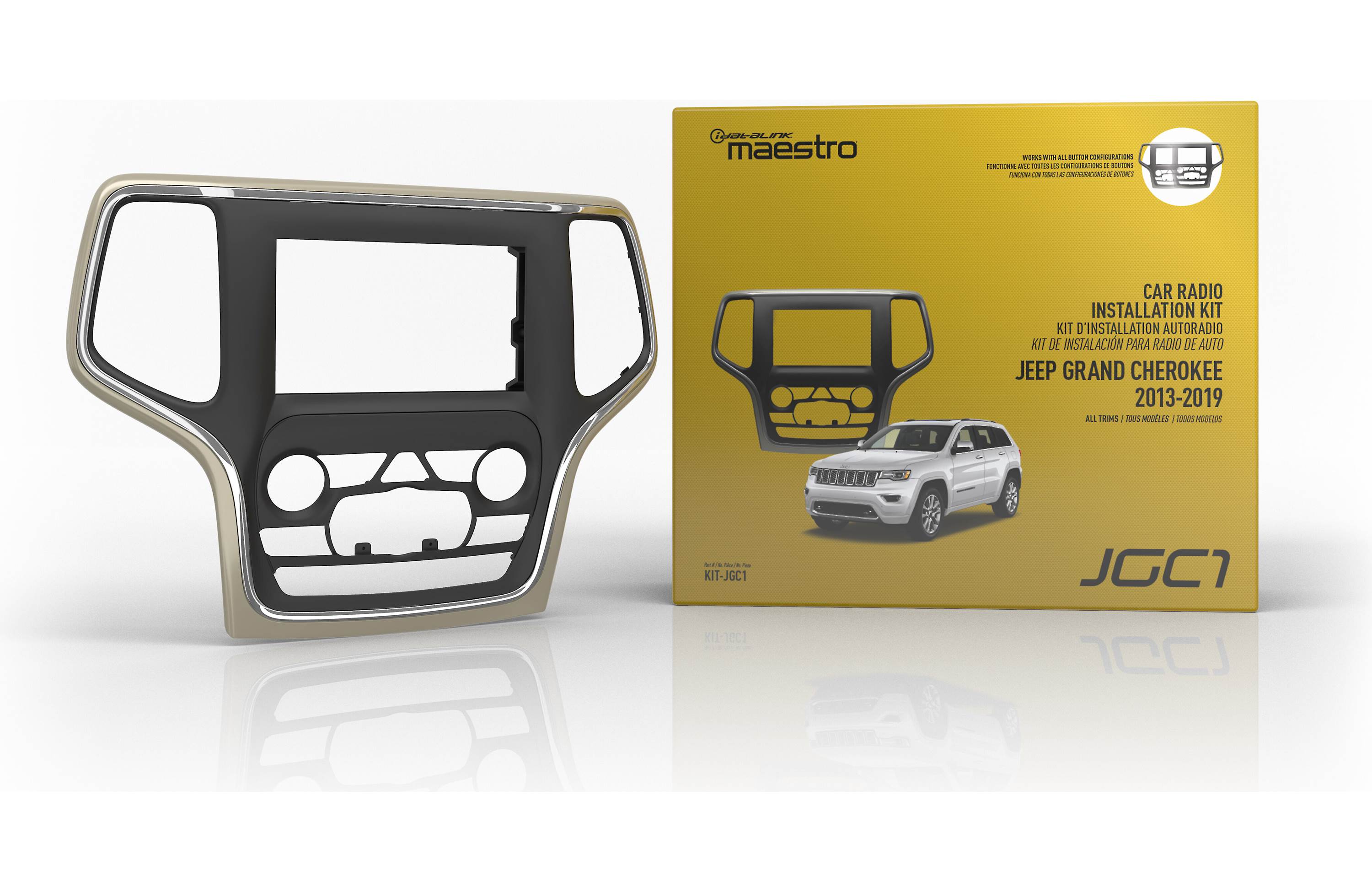 iDatalink KIT-JGC1 Dash and Wiring Kit for Select 2014-22 Jeep Grand Cherokee Models