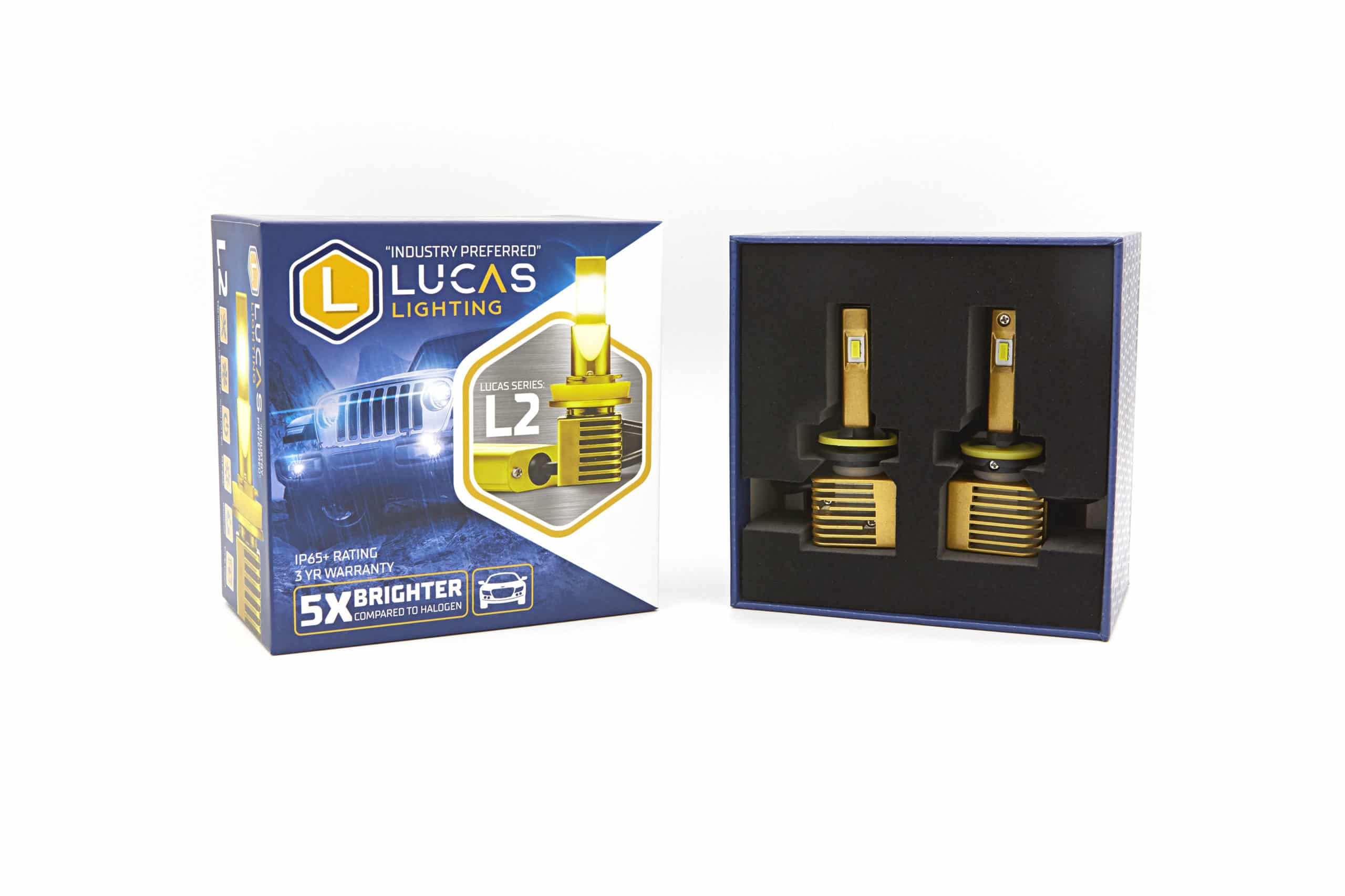 Lucas Lighting L2-H7 Series Headlight Bulbs - Pair (White)