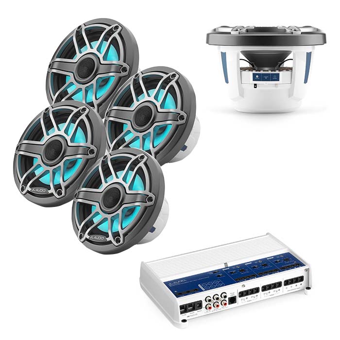 JL Audio M700/5 + M6650XSGMTII4 x2 Pair + M610IBSGMTII4 Kit