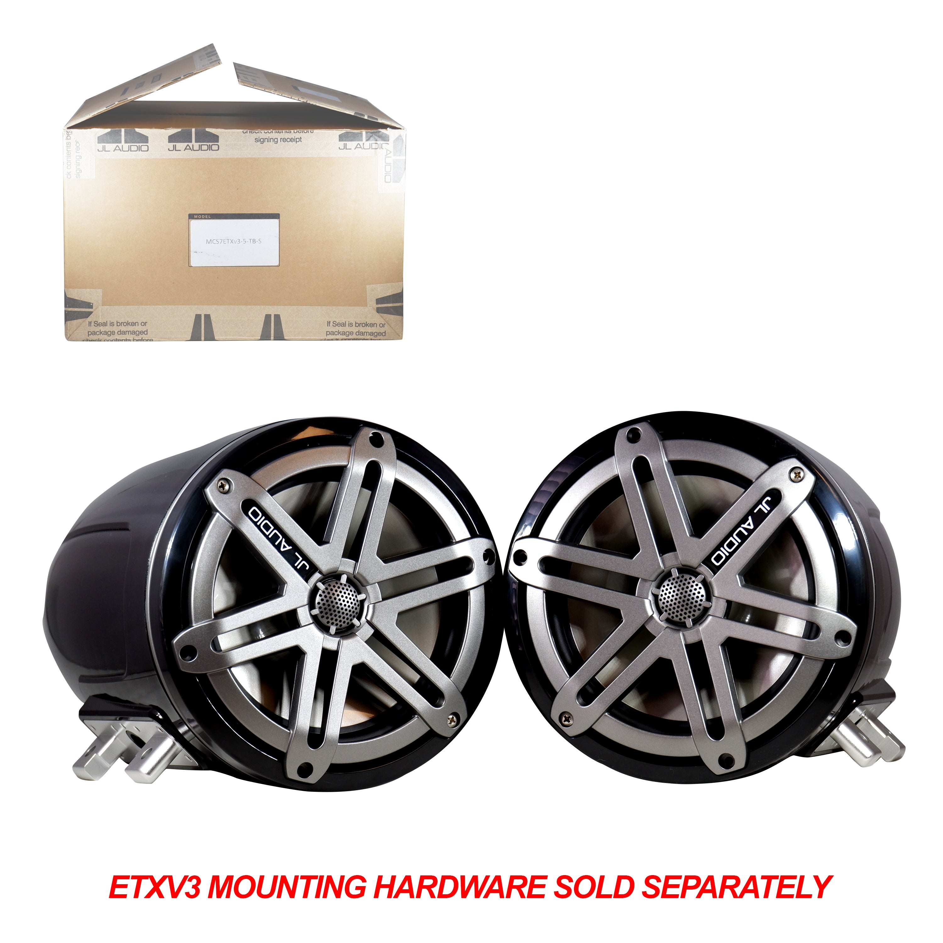 JL Audio M770-ETXv3-SG-TK/MCS7ETXv3-5-TB-S 7.7" M-Series Wakeboard Tower Speakers
