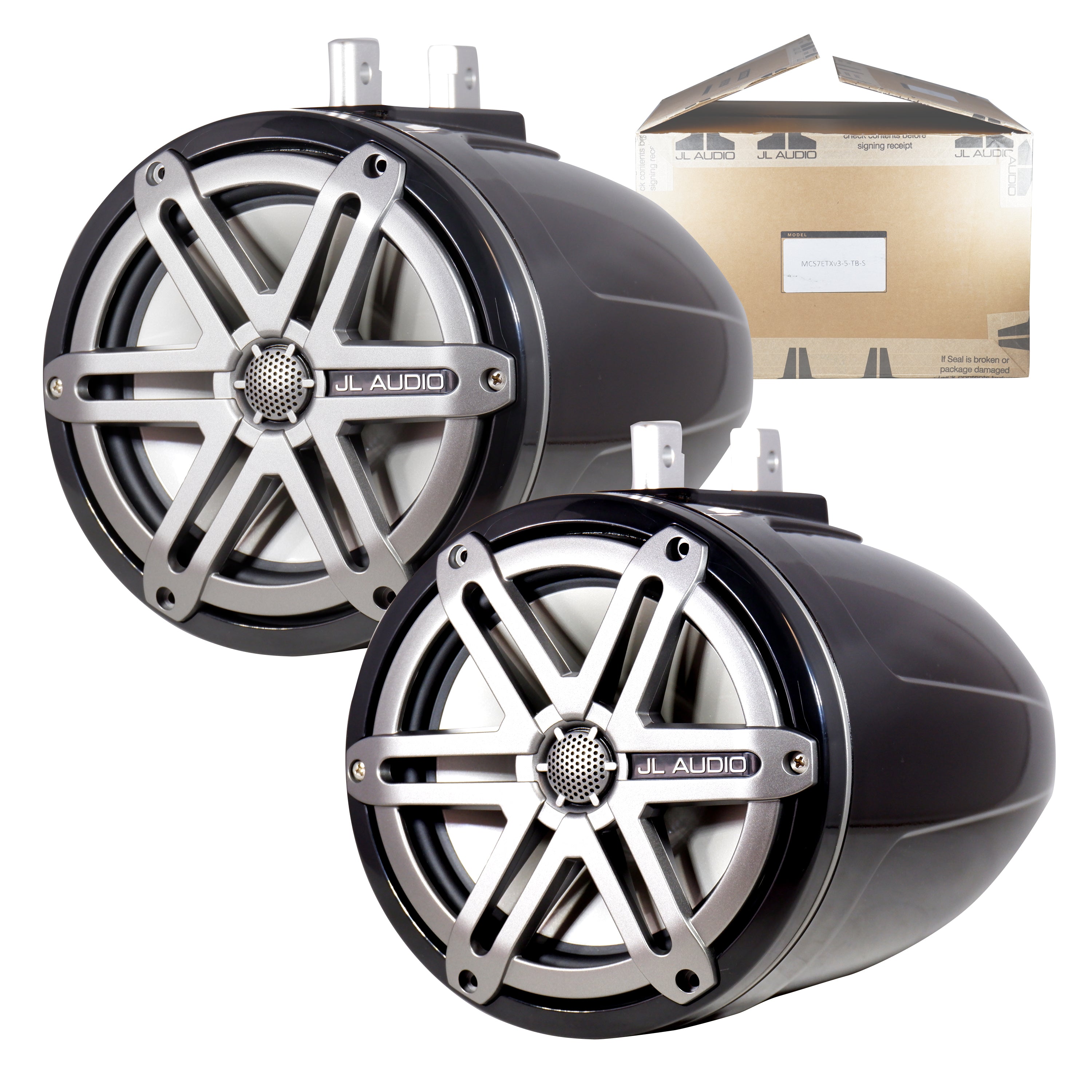 JL Audio M770-ETXv3-SG-TK/MCS7ETXv3-5-TB-S 7.7" M-Series Wakeboard Tower Speakers