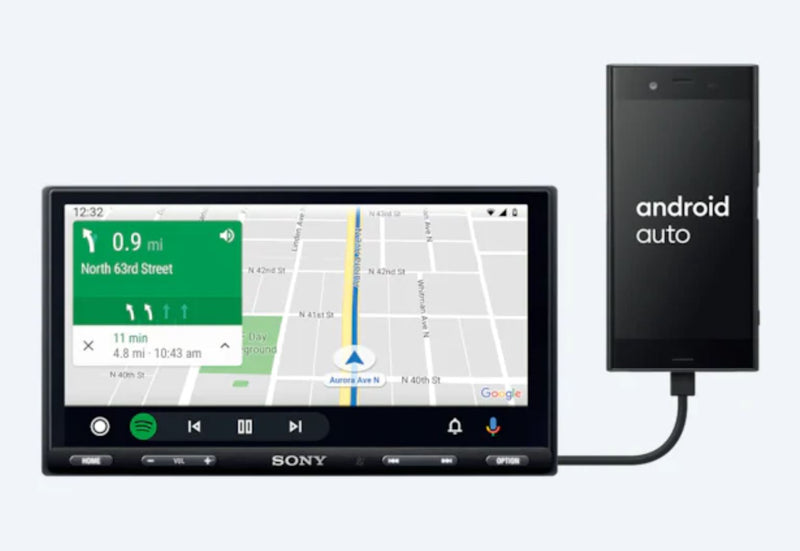 Sony XAV-AX5500 6.95" Bluetooth Media Receiver with Apple CarPlay