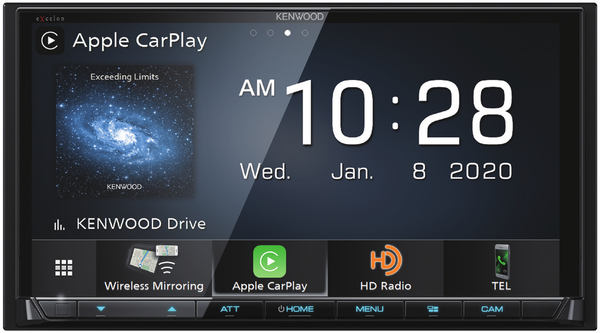 Kenwood Excelon DMX907S 6.95" 6.95" Wireless Apple CarPlay & Android Auto Media Receiver - Freeman's Car Stereo
