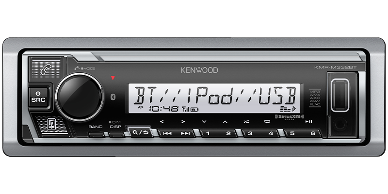 Kenwood KMR-M332BT 1-DIN Marine Digital Media Receiver