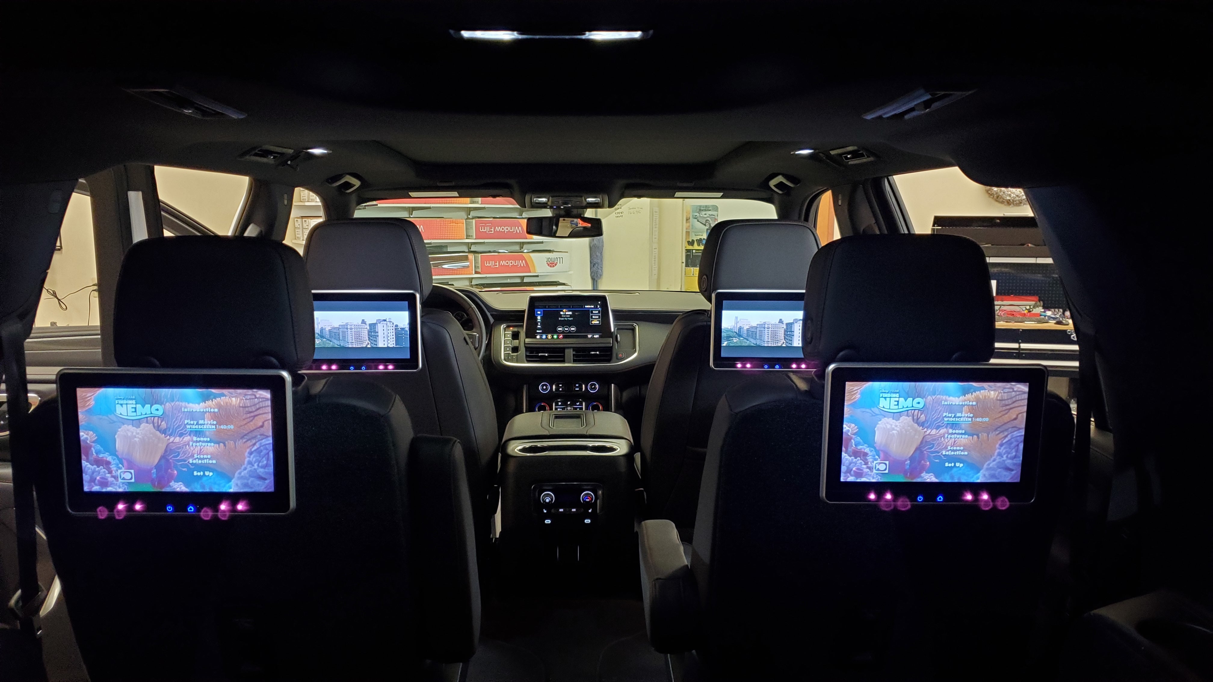 Overhead & Headrest Screens: Happier Passengers = A Happier Ride