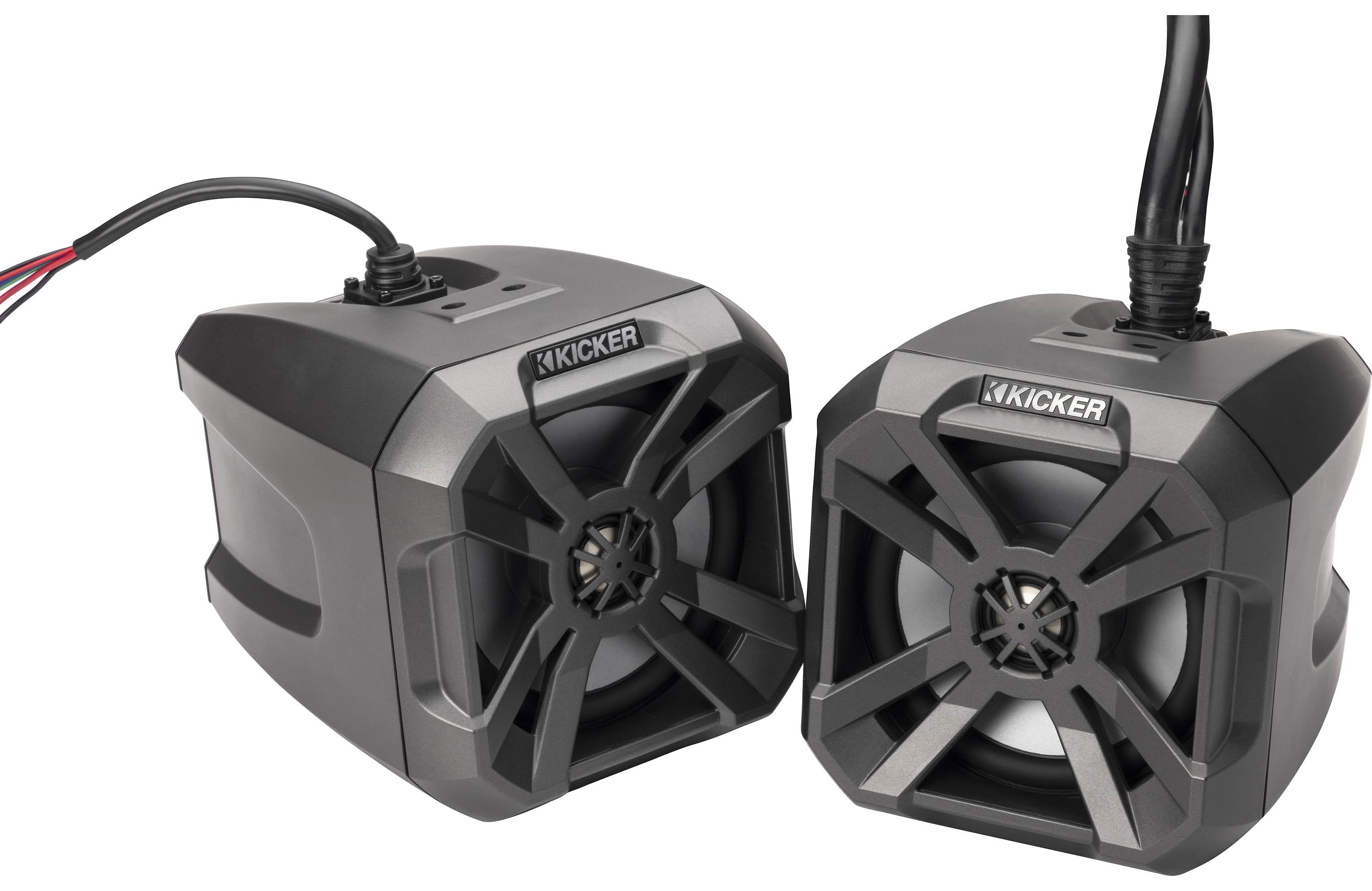 Kicker 48BTCAN65 6.5" PowerCan Speakers with LED Lighting & Bluetooth