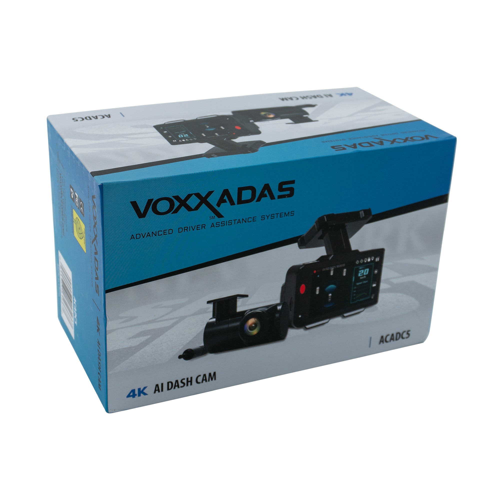 Audiovox VOXX ACADC5 4K AI Dash Camera with 1080P HD Rear Camera