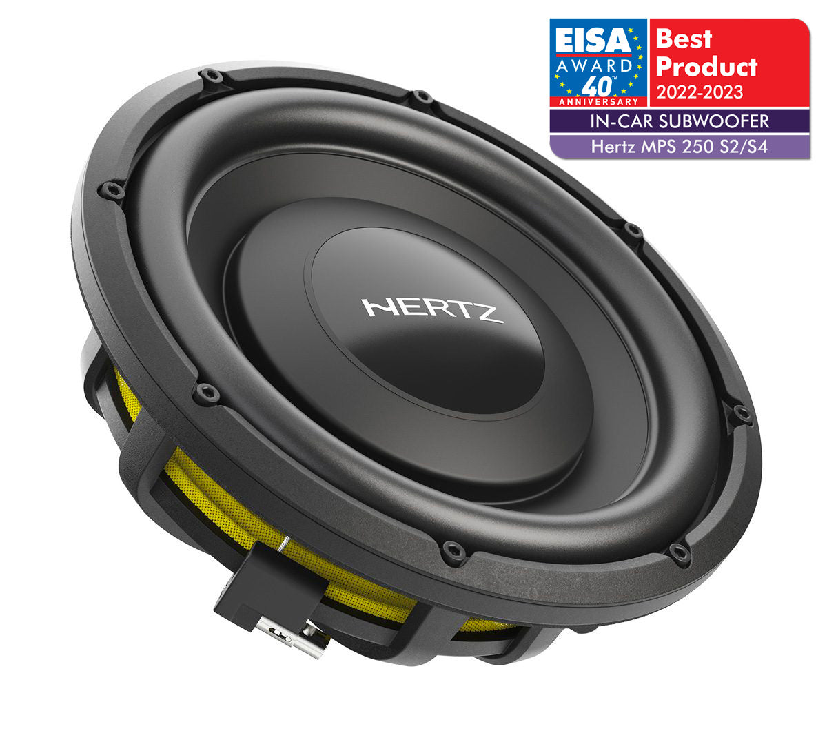 Hertz MPS 250 S4 10" Shallow Mount 4 Ohm Component Subwoofer