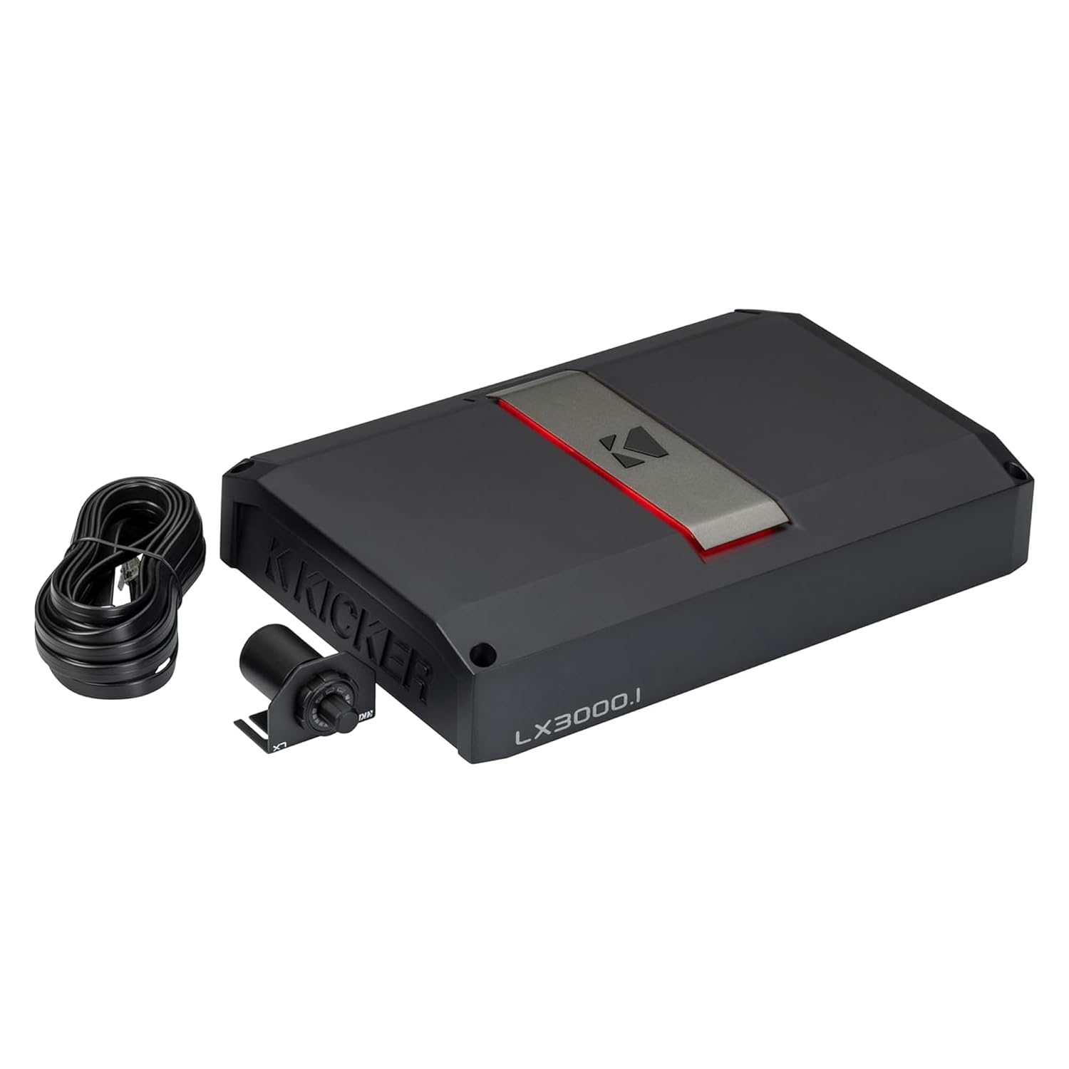 Kicker 51LX3000.1 3000 Watt Mono Class-D Subwoofer Amplifier with Smart Bass