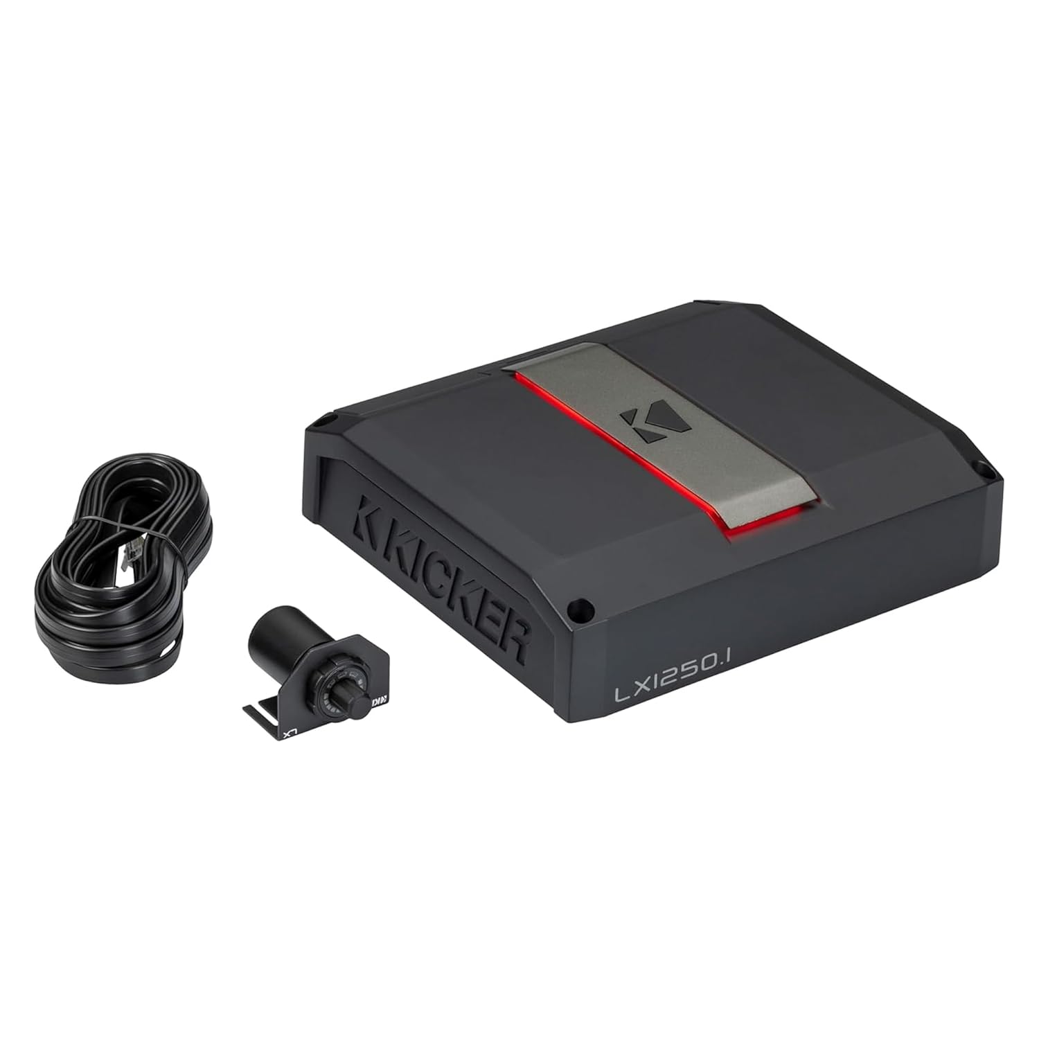 Kicker 51LX1250.1 1250 Watt Mono Class-D Subwoofer Amplifier with Smart Bass