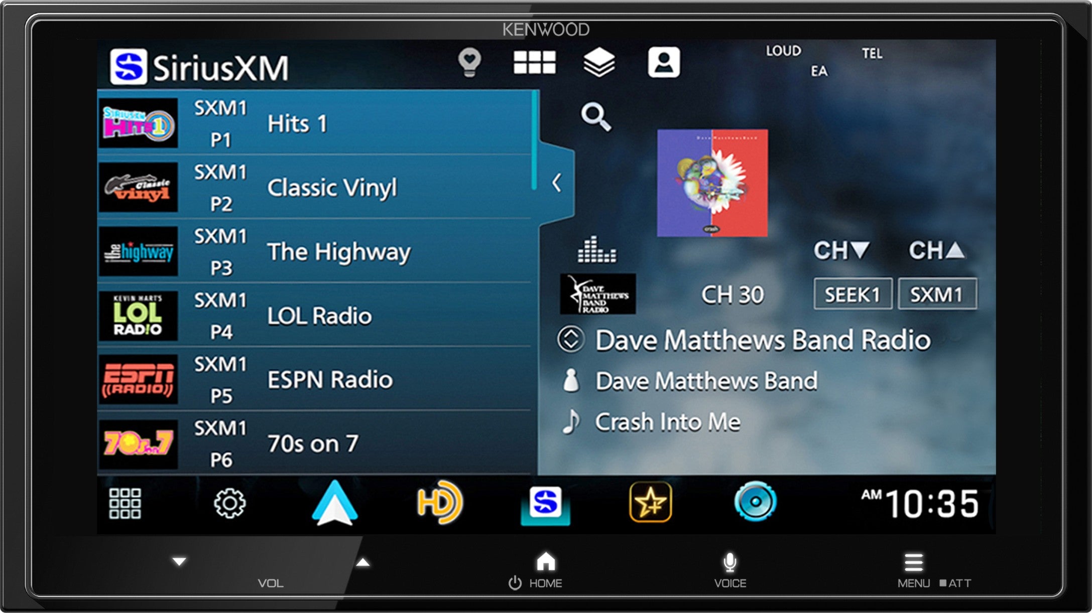 Kenwood DMX8710S Multimedia Receiver w/ Apple CarPlay Android Auto