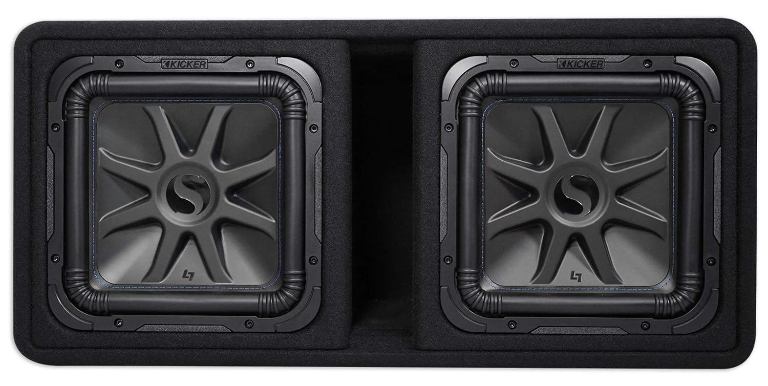 Kicker 44DL7S122 Dual 12" Solo-Baric L7S Ported Enclosure, 2 Ohms