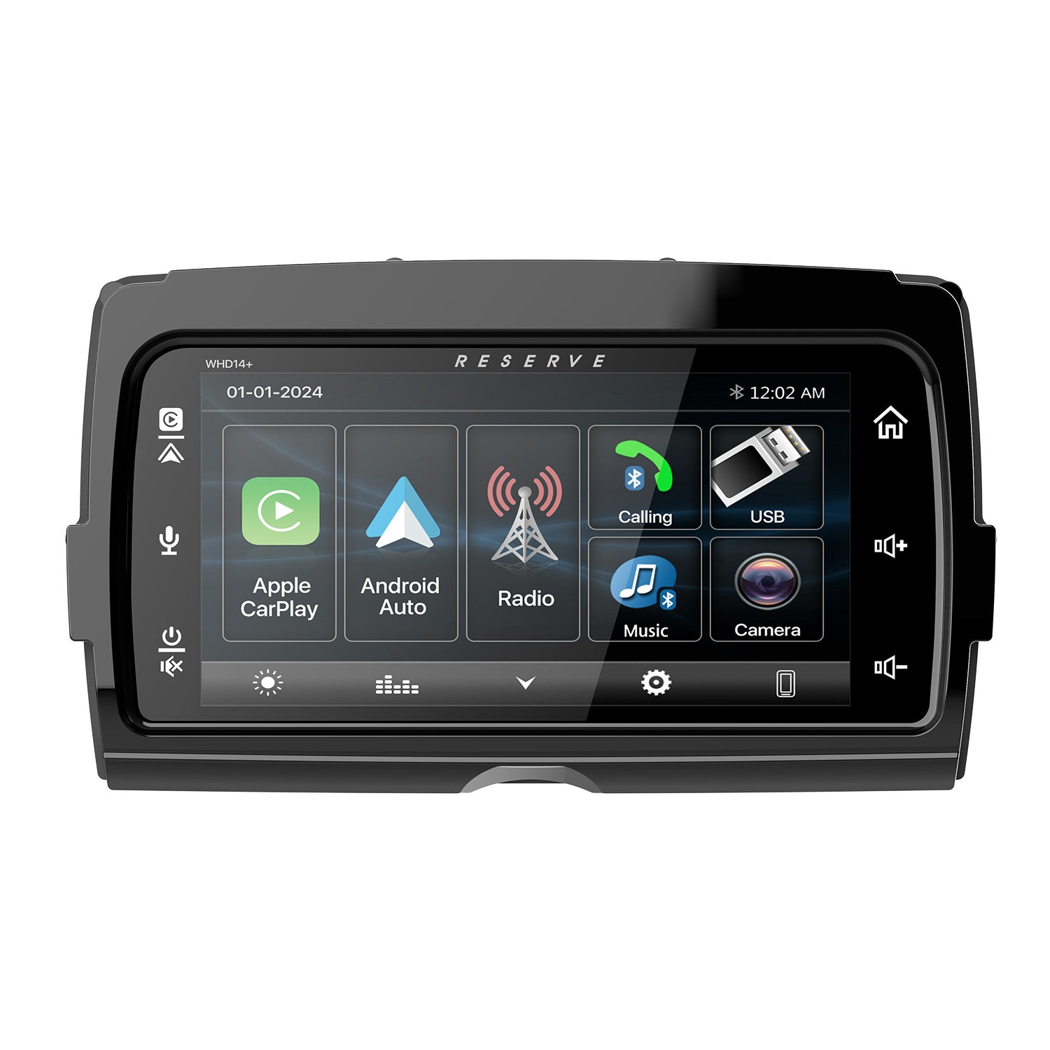 Soundstream WHD14+ Motorcycle Head Unit w/ Wireless Apple CarPlay & Android Auto