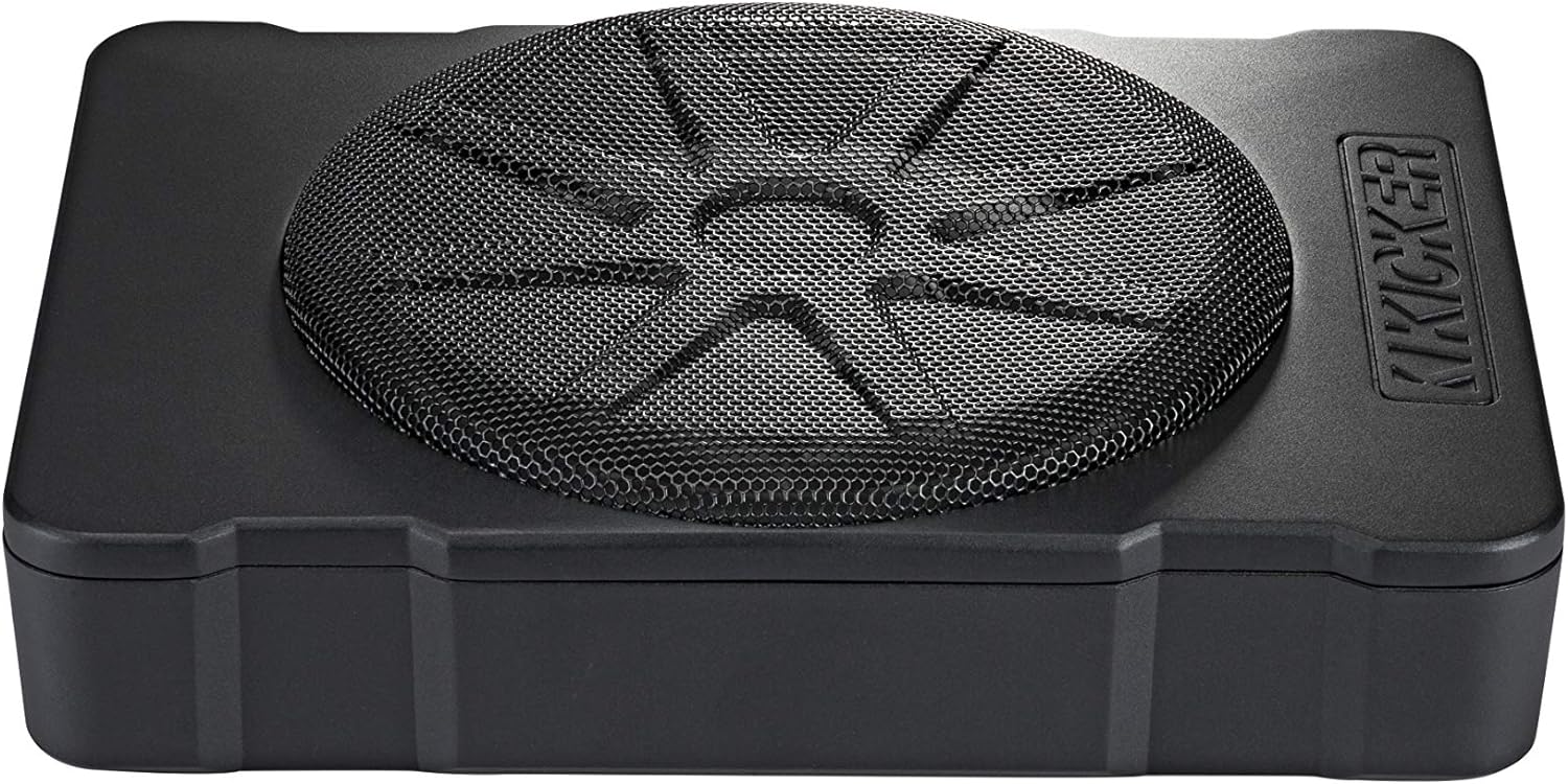 Kicker 46HS10 10" Hideaway Compact Powered Subwoofer built-in 180-watt amp