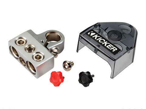 KICKER 46BT4 battery terminal left view