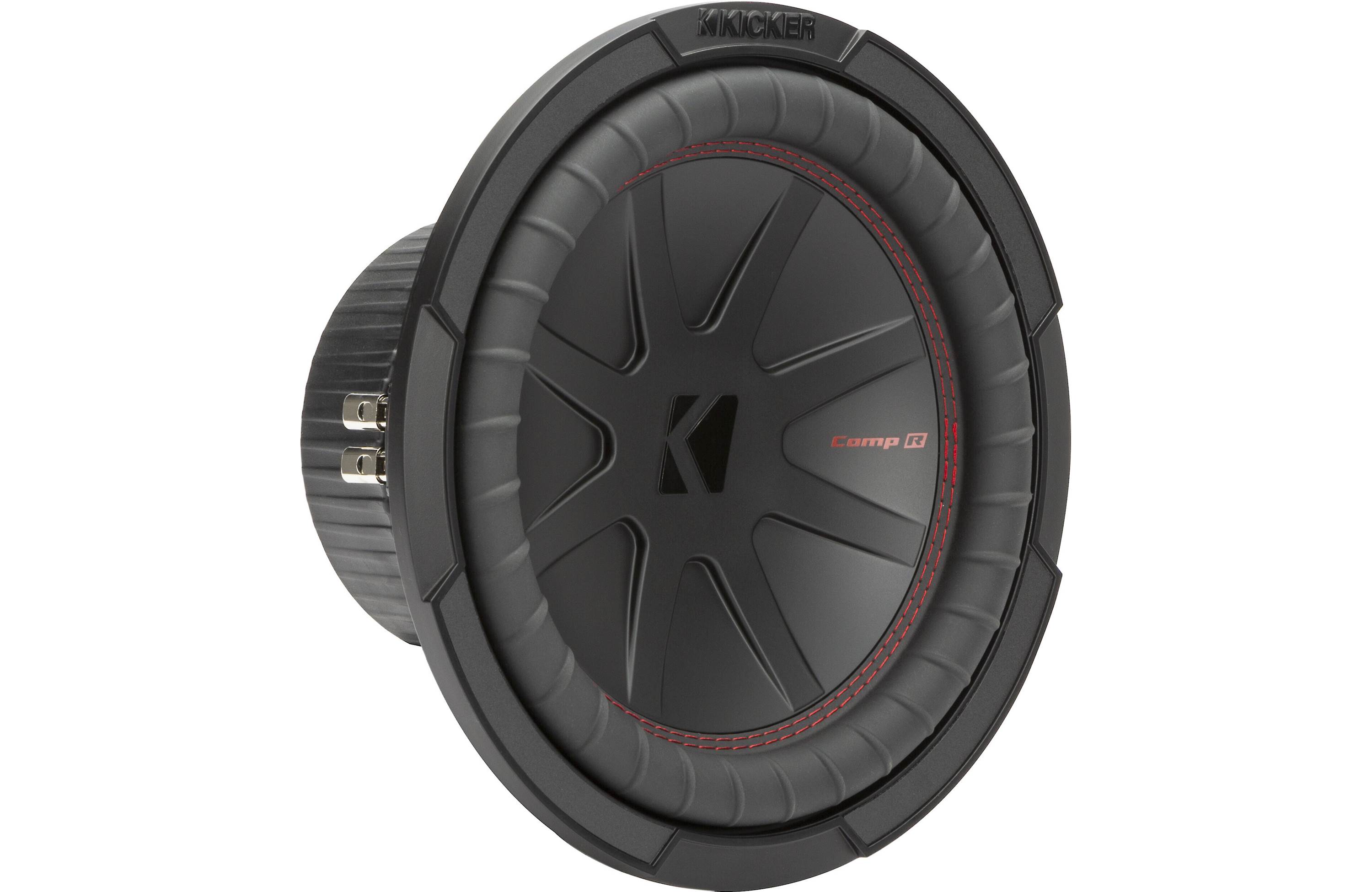 Kicker 48CWR104 Amplifer and Subwoofer Bass Bundle with Install Kit