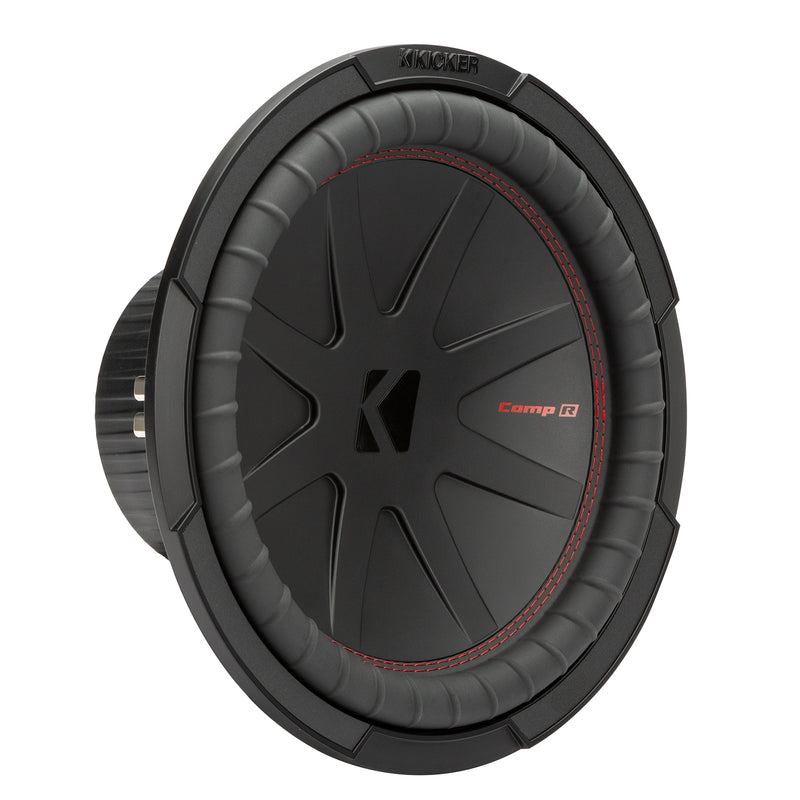 Kicker 48CWR122 Amplifer and Subwoofer Bass Bundle with Install Kit