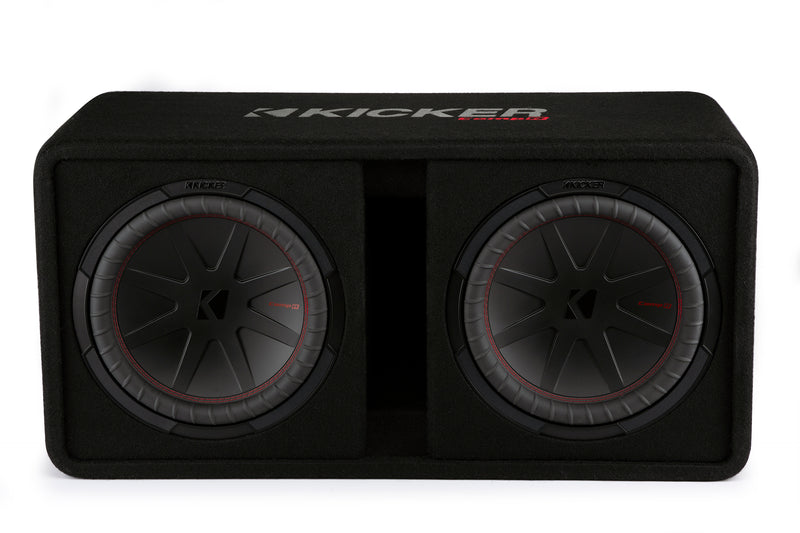 Kicker 48DCWR122 Amplifer and Subwoofer Bass Bundle with Install Kit