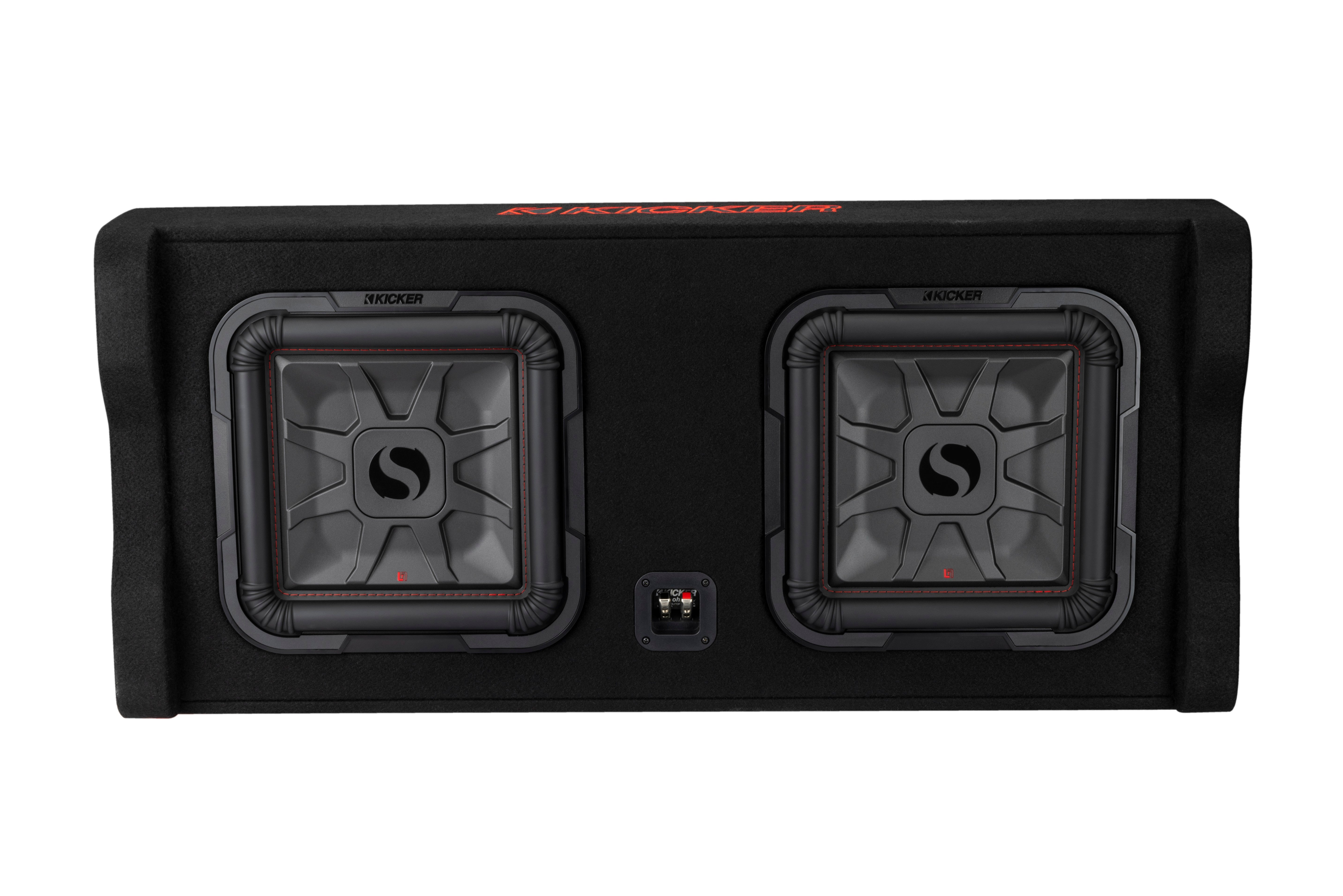 Kicker 49DL7TDF122 Dual 12" L7T Down-Firing 2-Ohm Loaded Subwoofer Enclosure