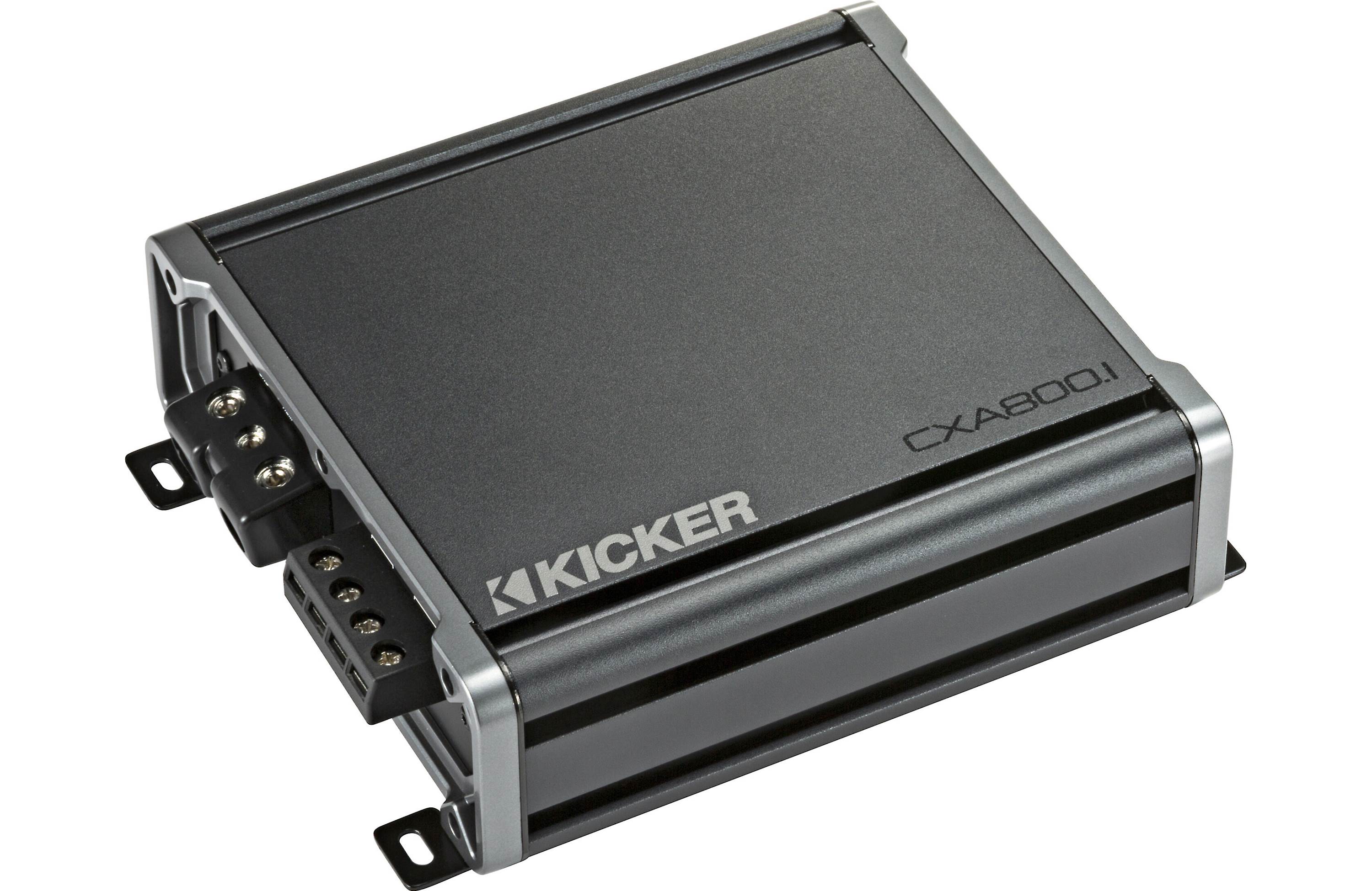 Kicker 46CWTB102 Amplifer and Subwoofer Bass Bundle with Install Kit