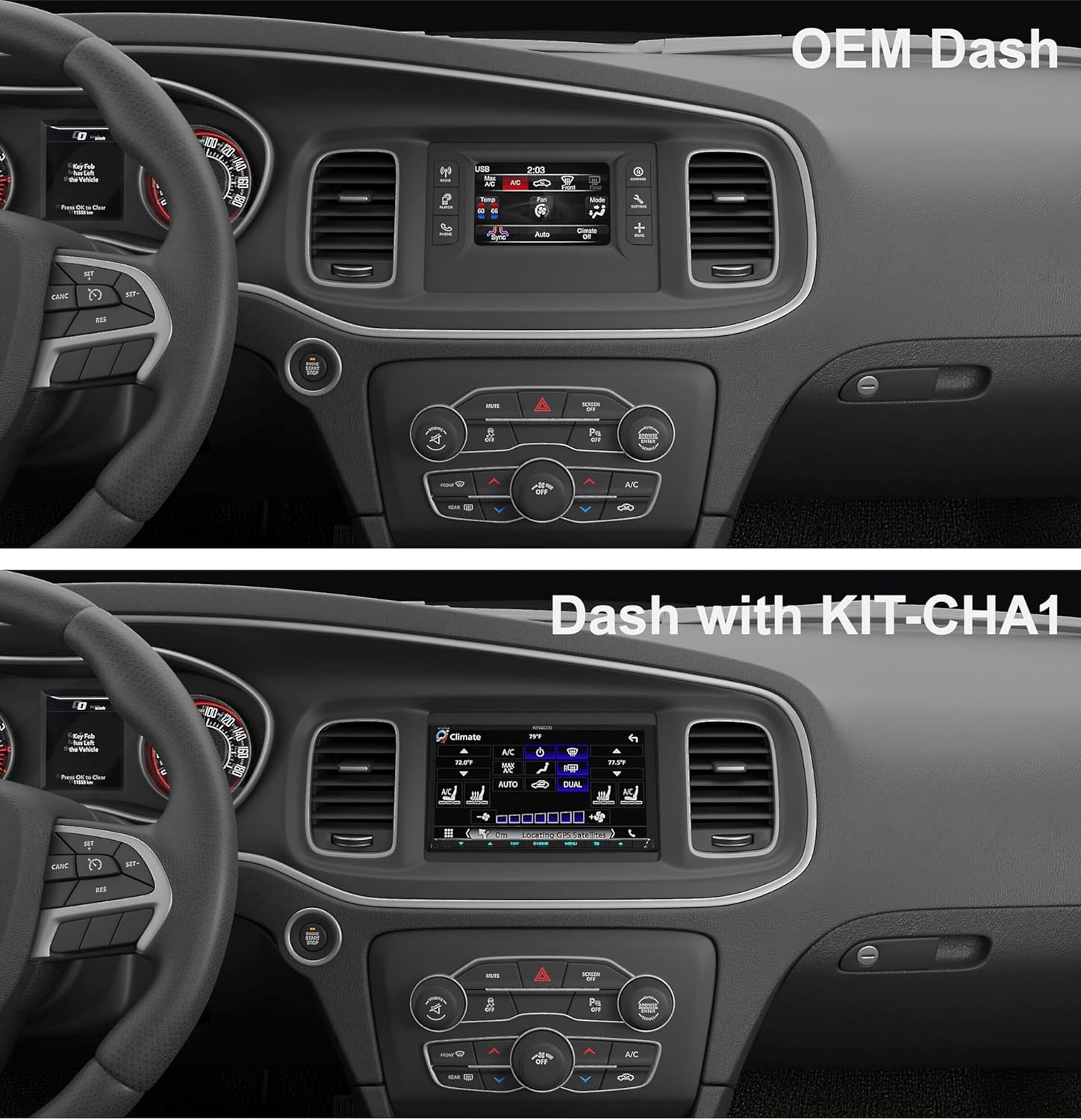 iDatalink KIT-CHA1 Dash and Wiring Kit for Select 2015-21 Dodge and Chrysler Models