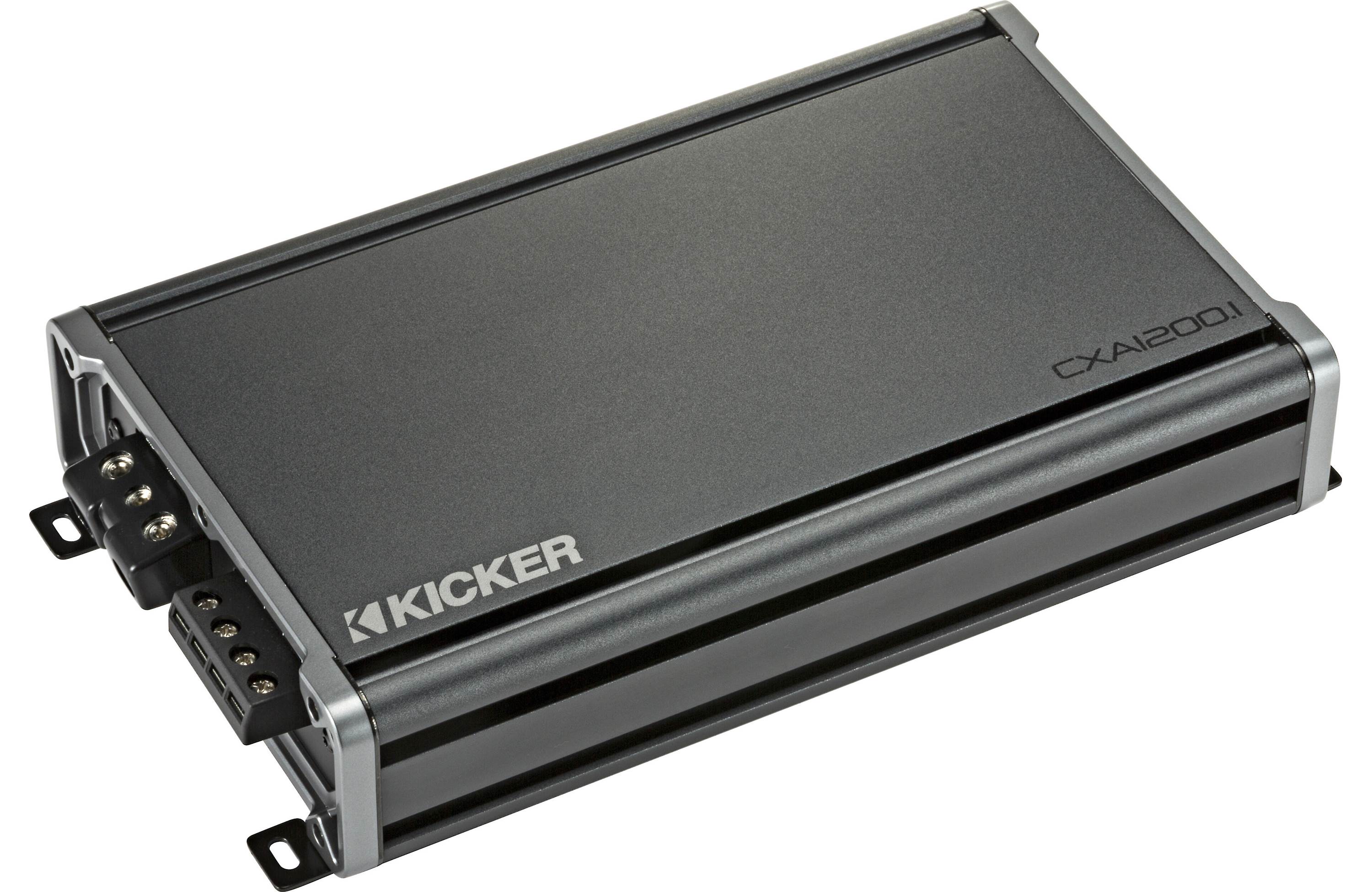 Kicker 48DCWR122 Amplifer and Subwoofer Bass Bundle with Install Kit