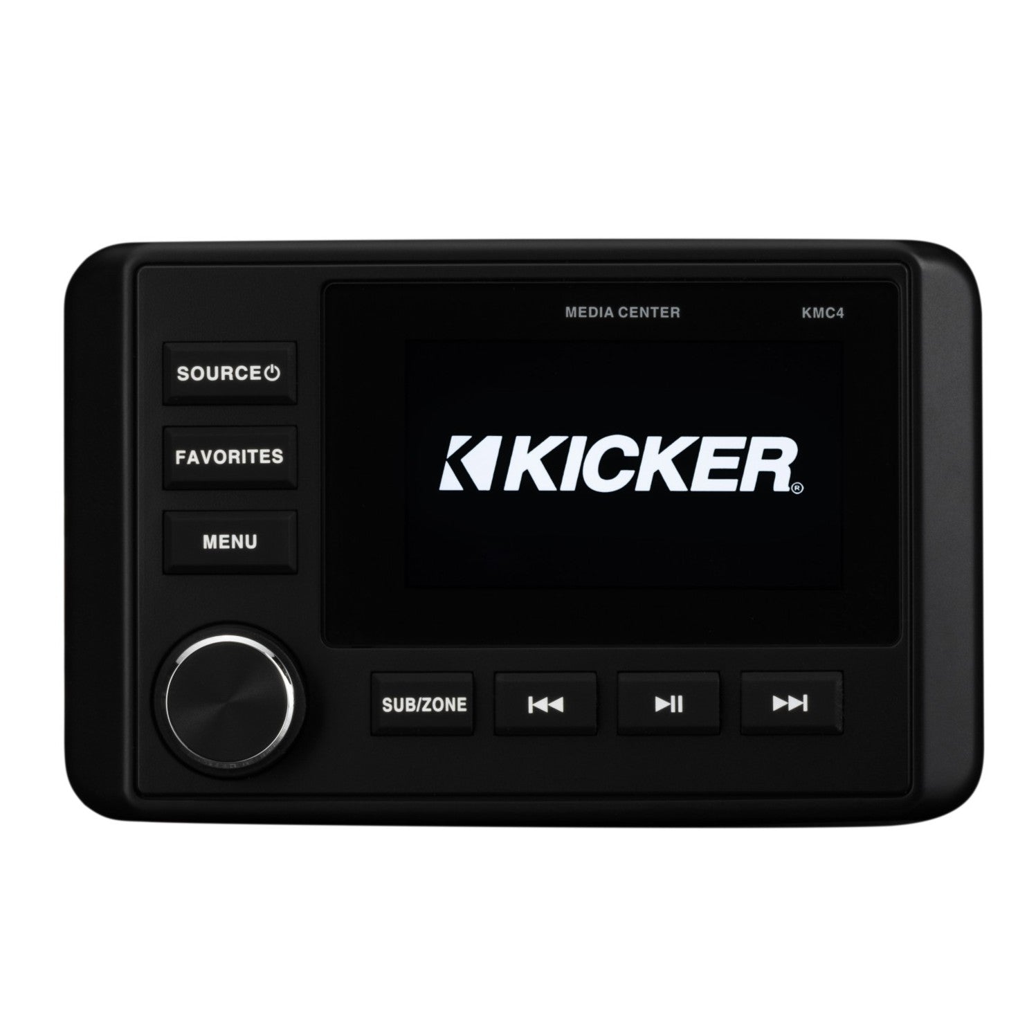Kicker 51KMC4 Weather-Resistant Gauge-Style Media Center with Bluetooth