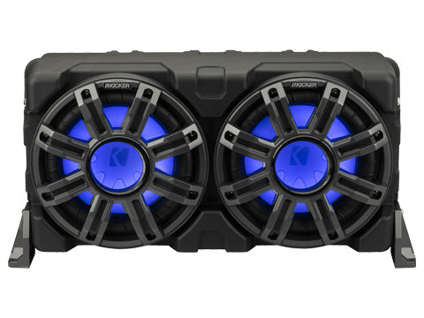 KICKER 51MWLE102 10-Inch 2-Ohm MWLE Marine Loaded Subwoofer Enclosure front view