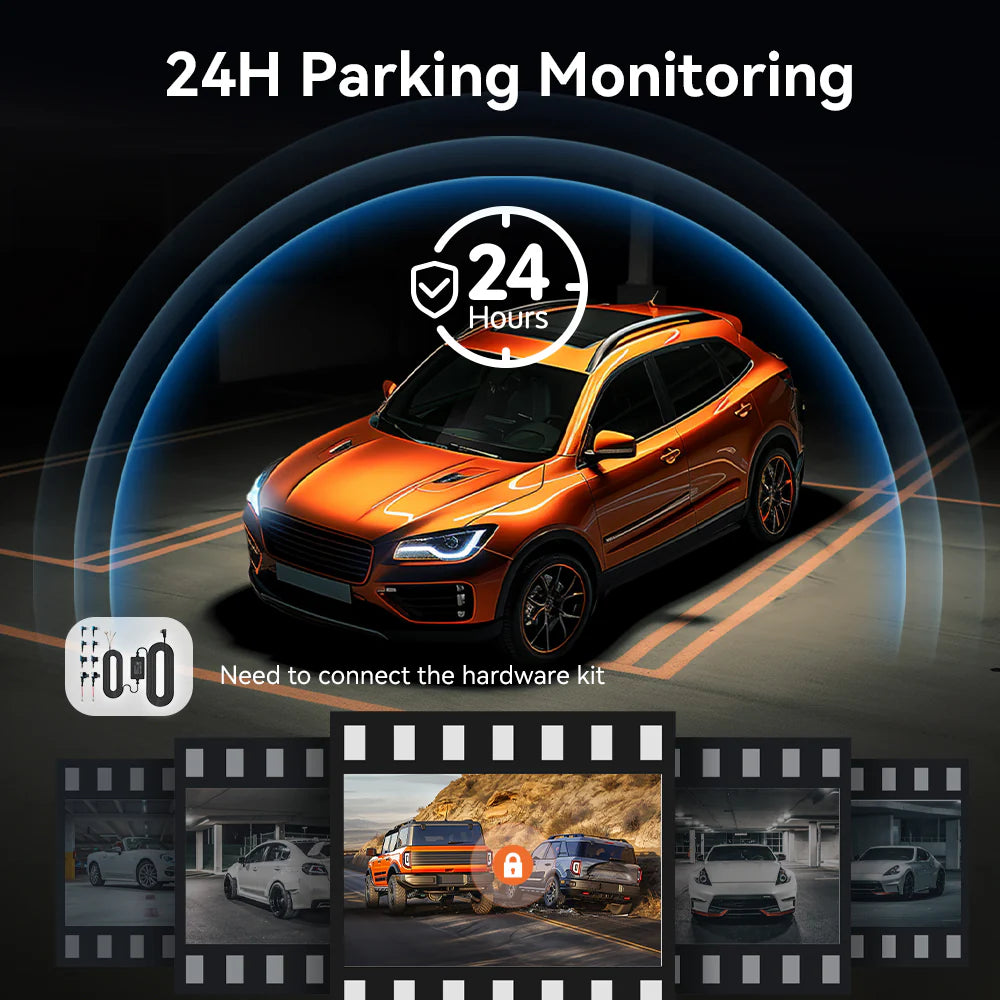 WOLFBOX G850 WIFI Smart Rearview Mirror Dash Cam and Backup Camera with Voice Control