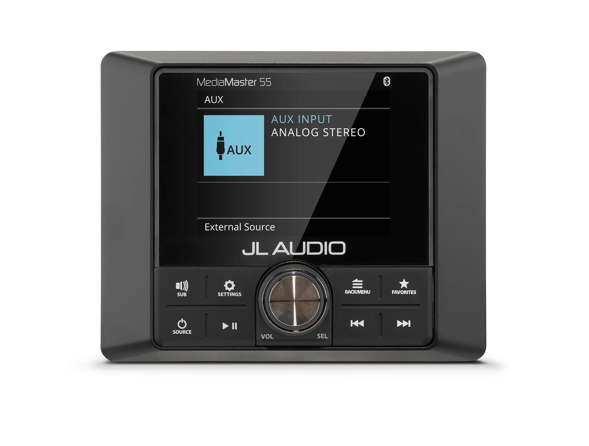 JL Audio MM55 Premium Compact Marine Source Unit with Full-Color LCD