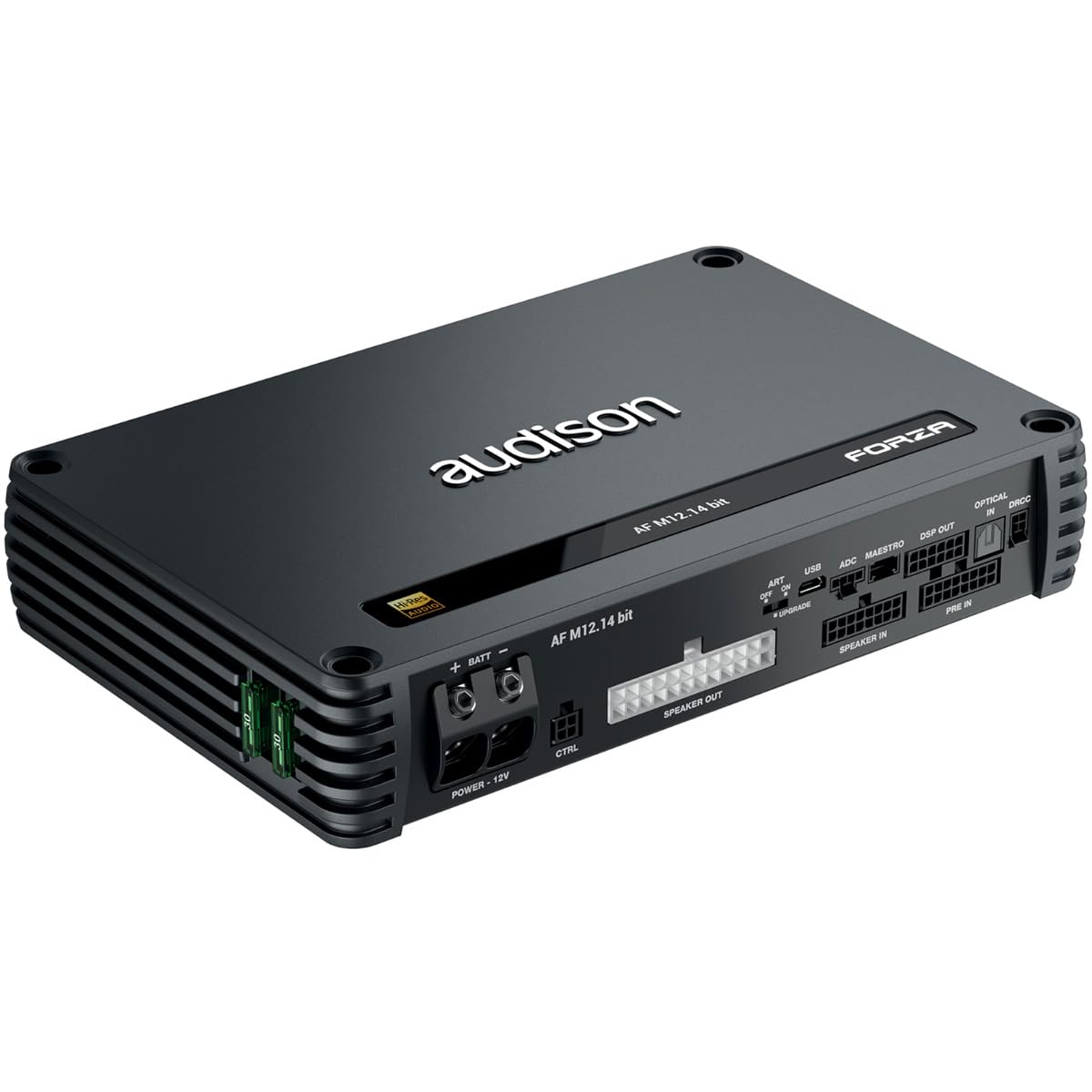 Audison AF M12.14 bit DSP Amplifier 12x90W @ 2 ohm Class D Fully Bridgeable