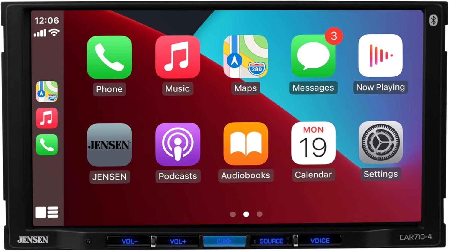 Jensen CAR710-4 7" touchscreen Apple CarPlay & Android Auto Digital Receiver